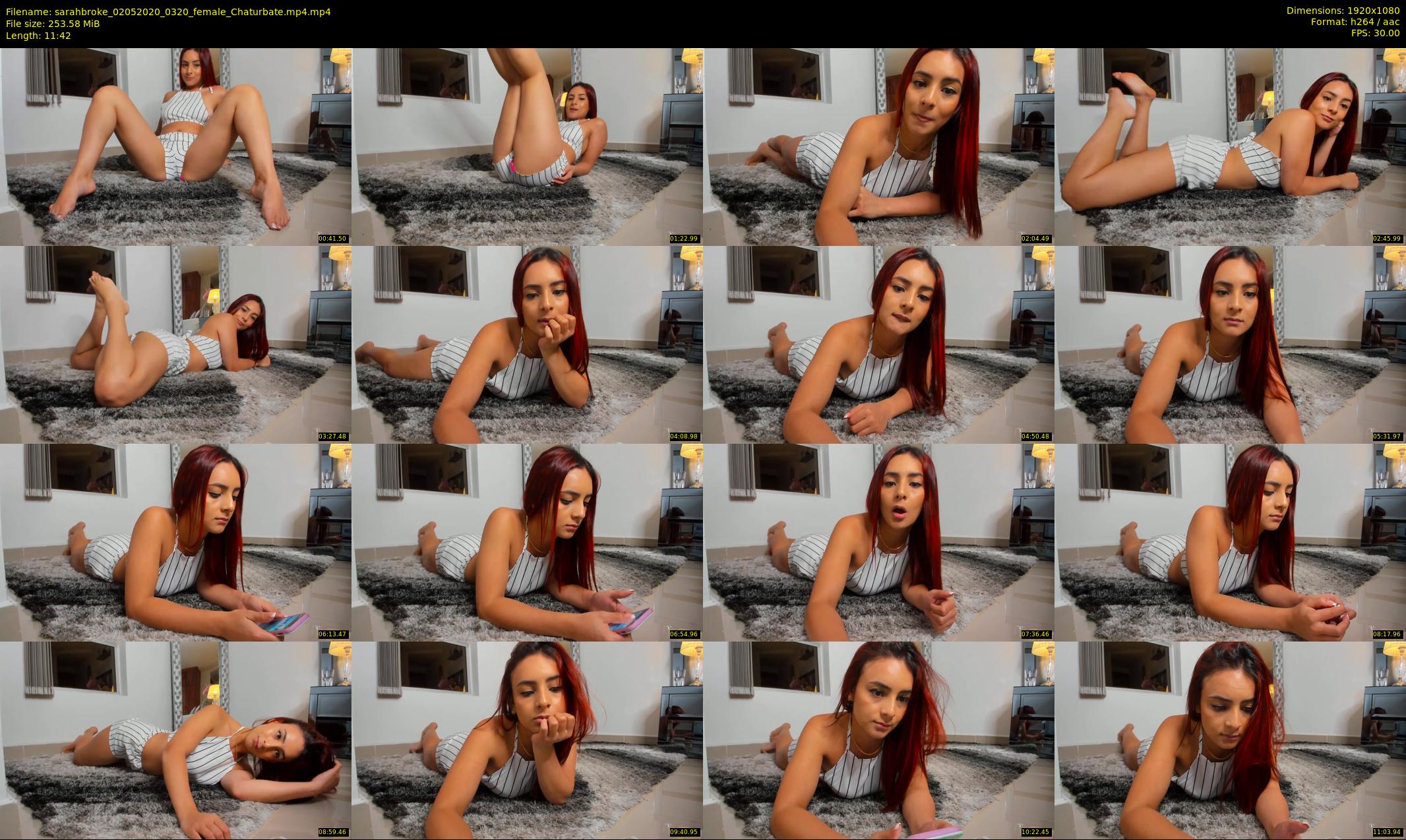sarahbroke — 12 minute Chaturbate female cam show recording, 1080p, May 2, 2020