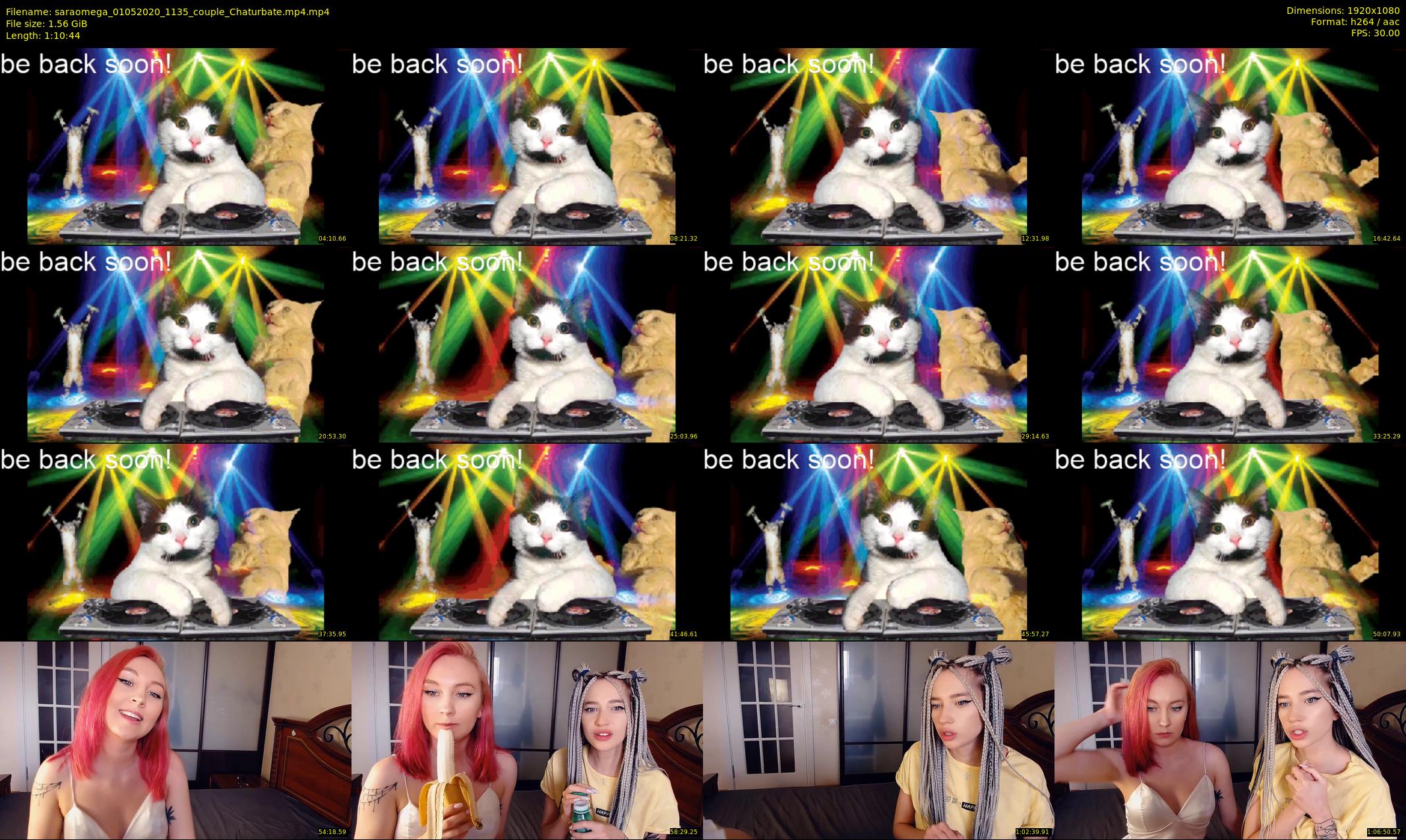saraomega — 71 minute Chaturbate couple cam show recording, 1080p, May 1, 2020