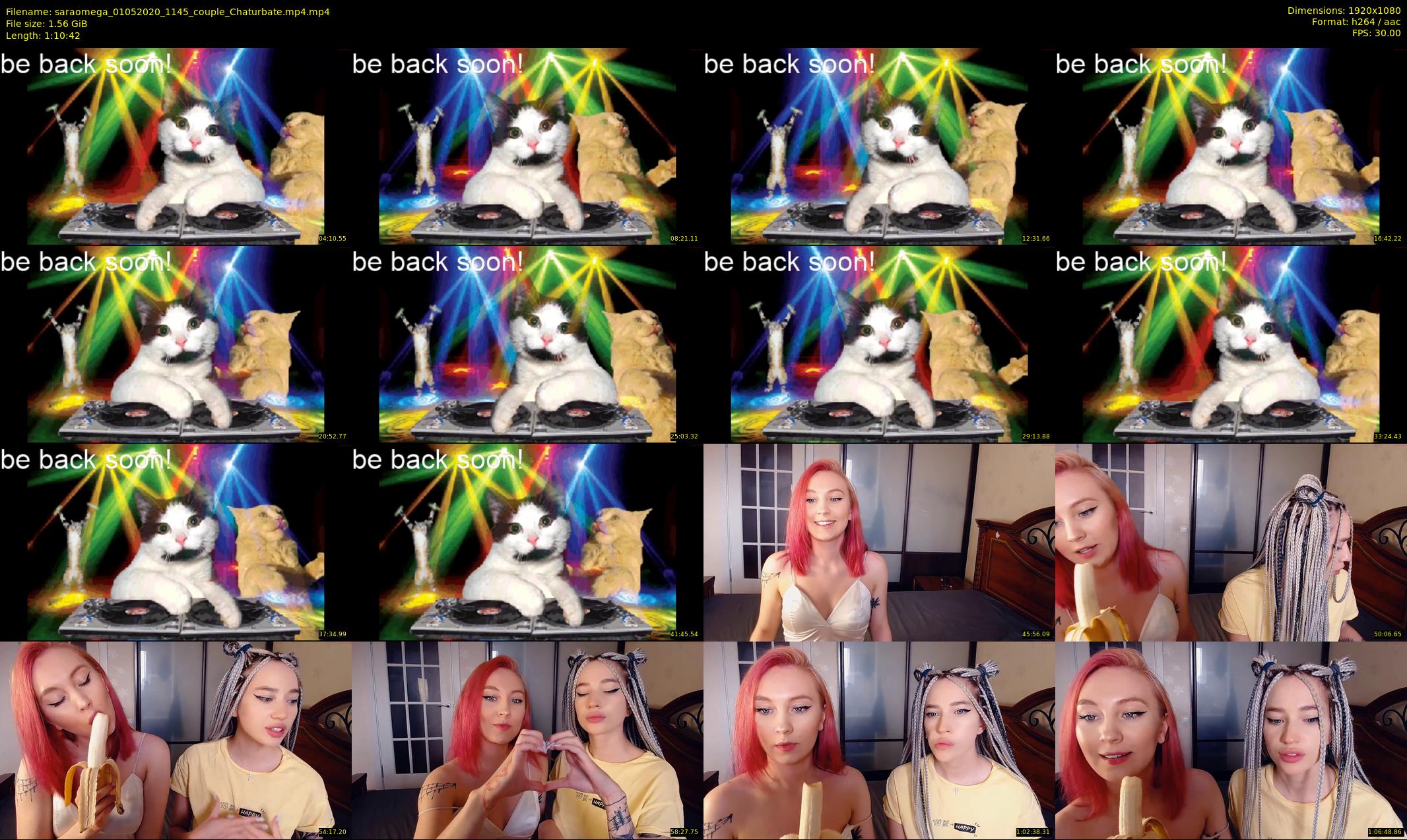 saraomega — 71 minute Chaturbate couple cam show recording, 1080p, May 1, 2020