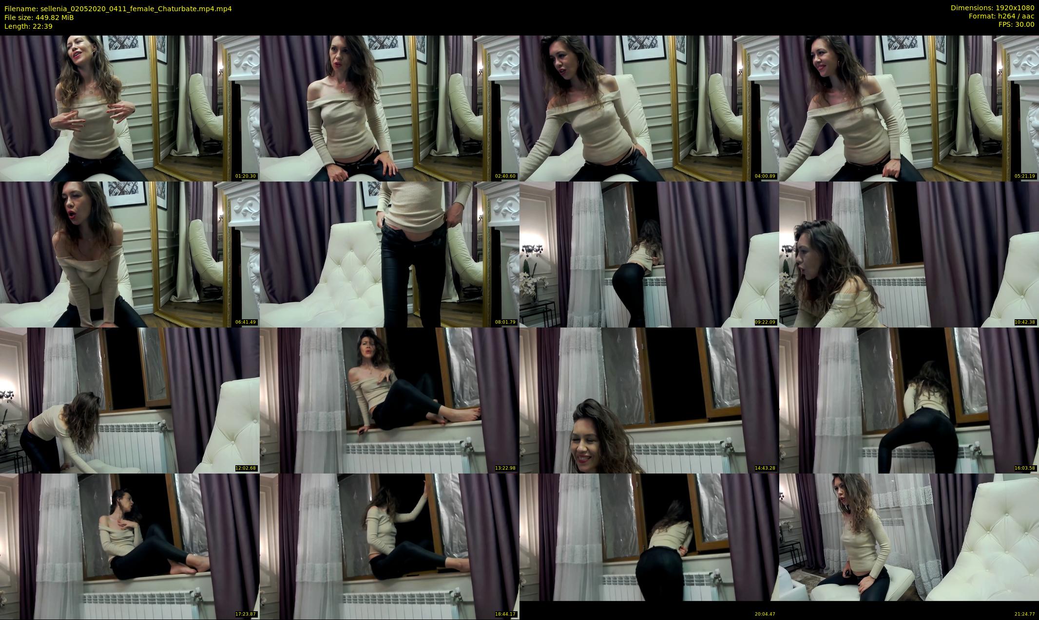 sellenia — 23 minute Chaturbate female cam show recording, 1080p, May 2, 2020