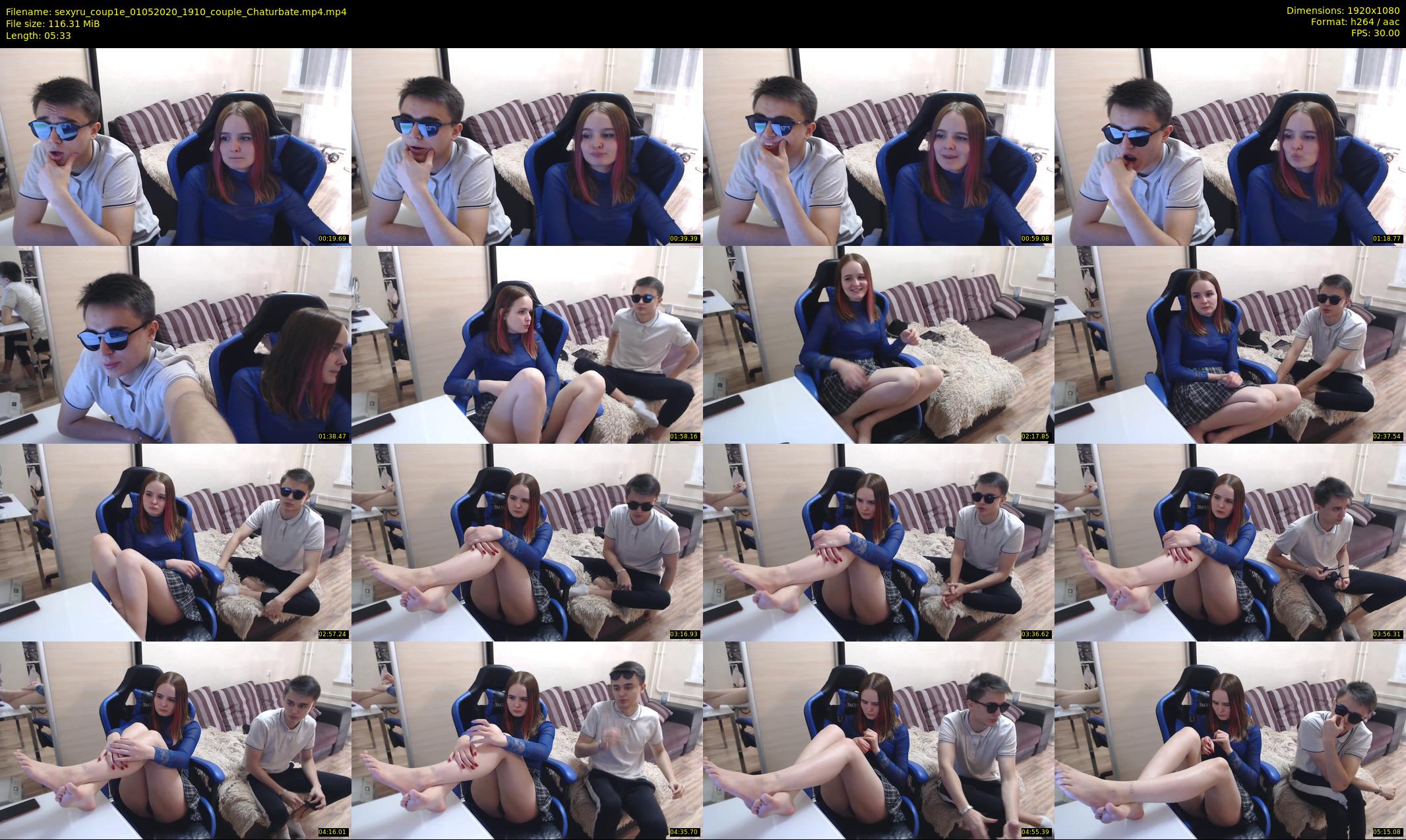 sexyru_coup1e — 6 minute Chaturbate couple cam show recording, 1080p, May 1, 2020