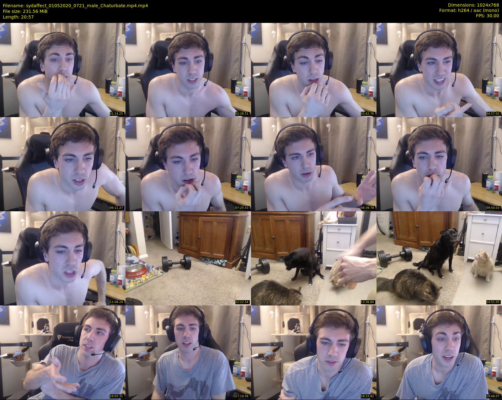 sydaffect — 21 minute Chaturbate male cam show recording, 720p, May 1, 2020