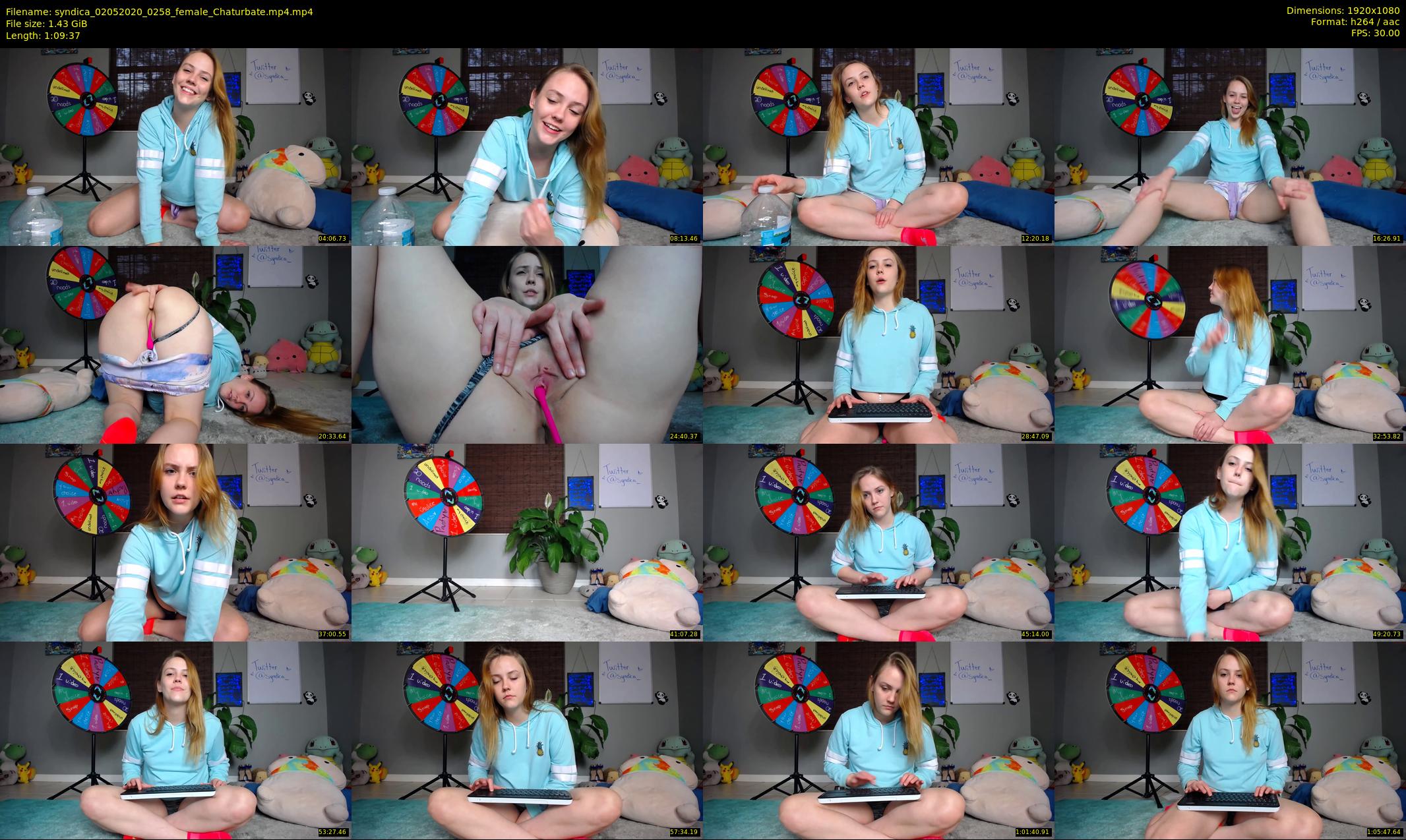 syndica — 70 minute Chaturbate female cam show recording, 1080p, May 2, 2020