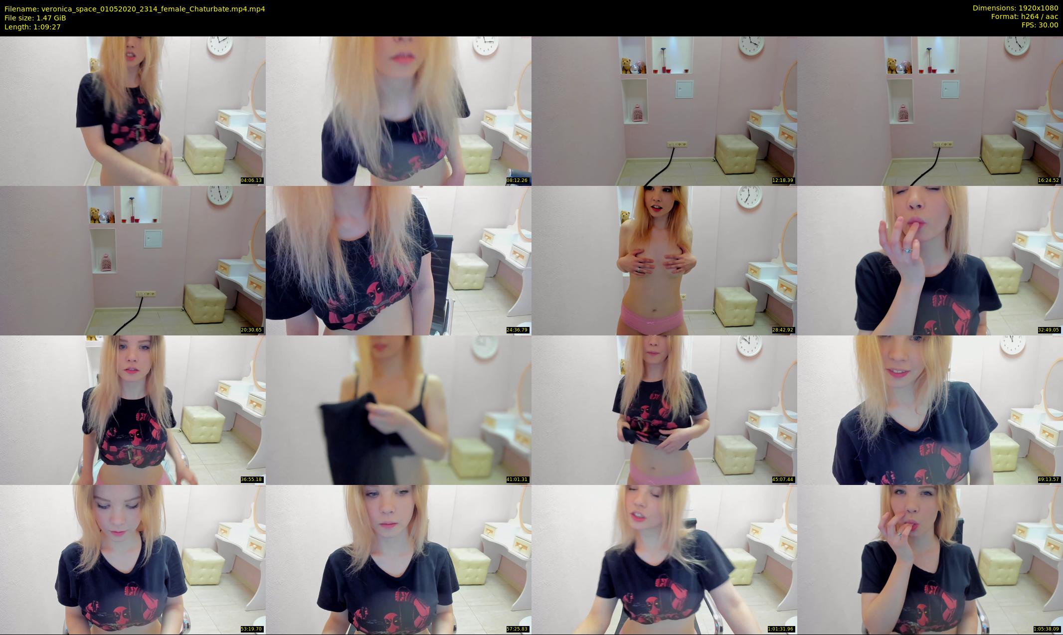 veronica_space — 70 minute Chaturbate female cam show recording, 1080p, May 1, 2020