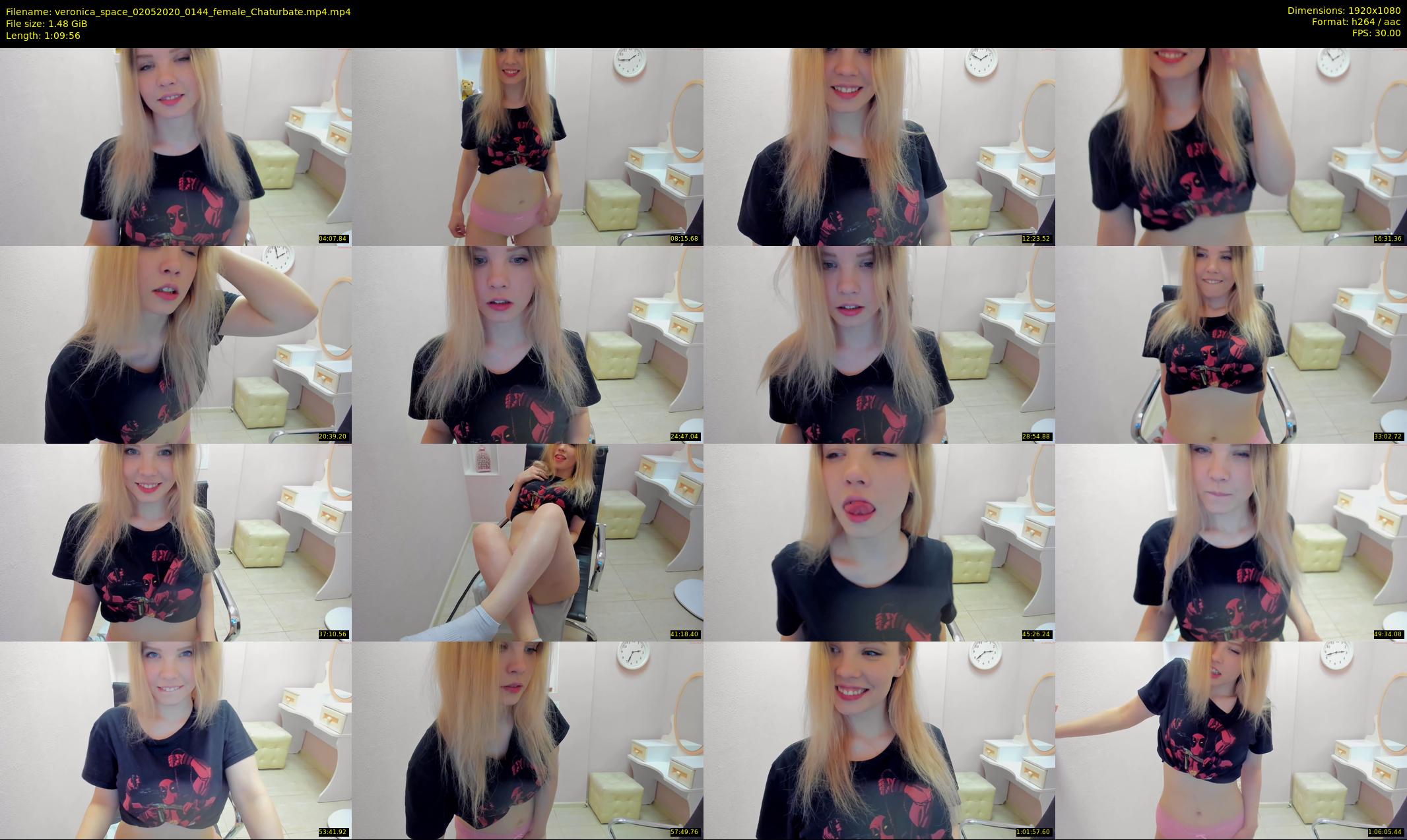 veronica_space — 70 minute Chaturbate female cam show recording, 1080p, May 2, 2020