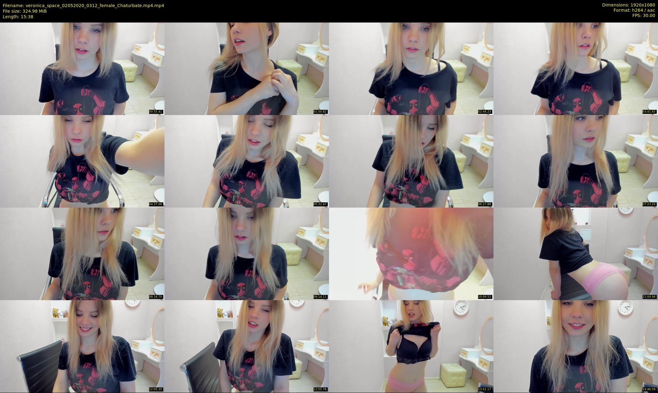veronica_space — 16 minute Chaturbate female cam show recording, 1080p, May 2, 2020