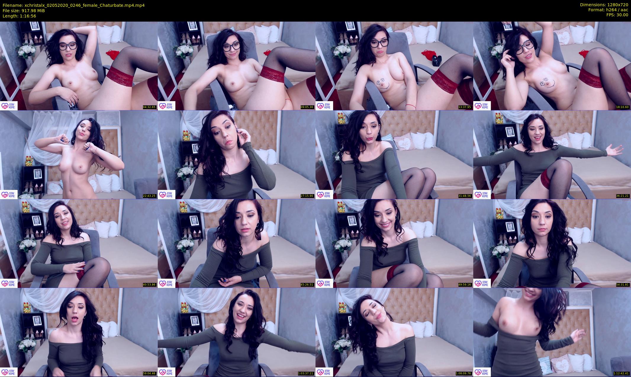 xchristalx — 77 minute Chaturbate female cam show recording, 720p, May 2, 2020
