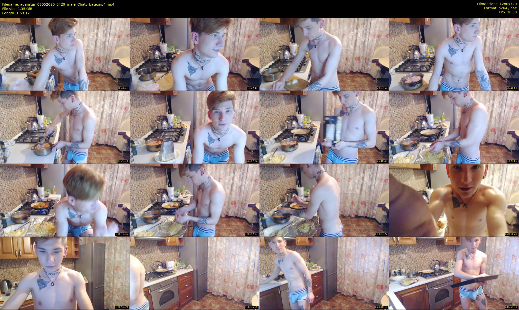 adanstar — 114 minute Chaturbate male cam show recording, 720p, May 3, 2020