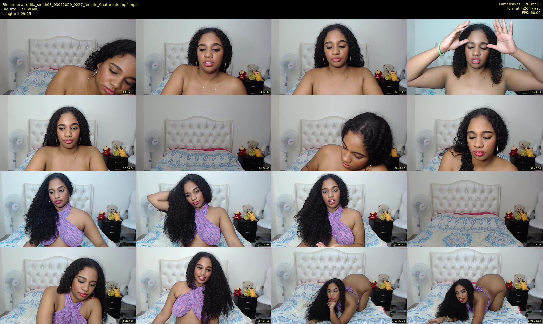 afrodita_smith08 — 70 minute Chaturbate female cam show recording, 720p, May 3, 2020