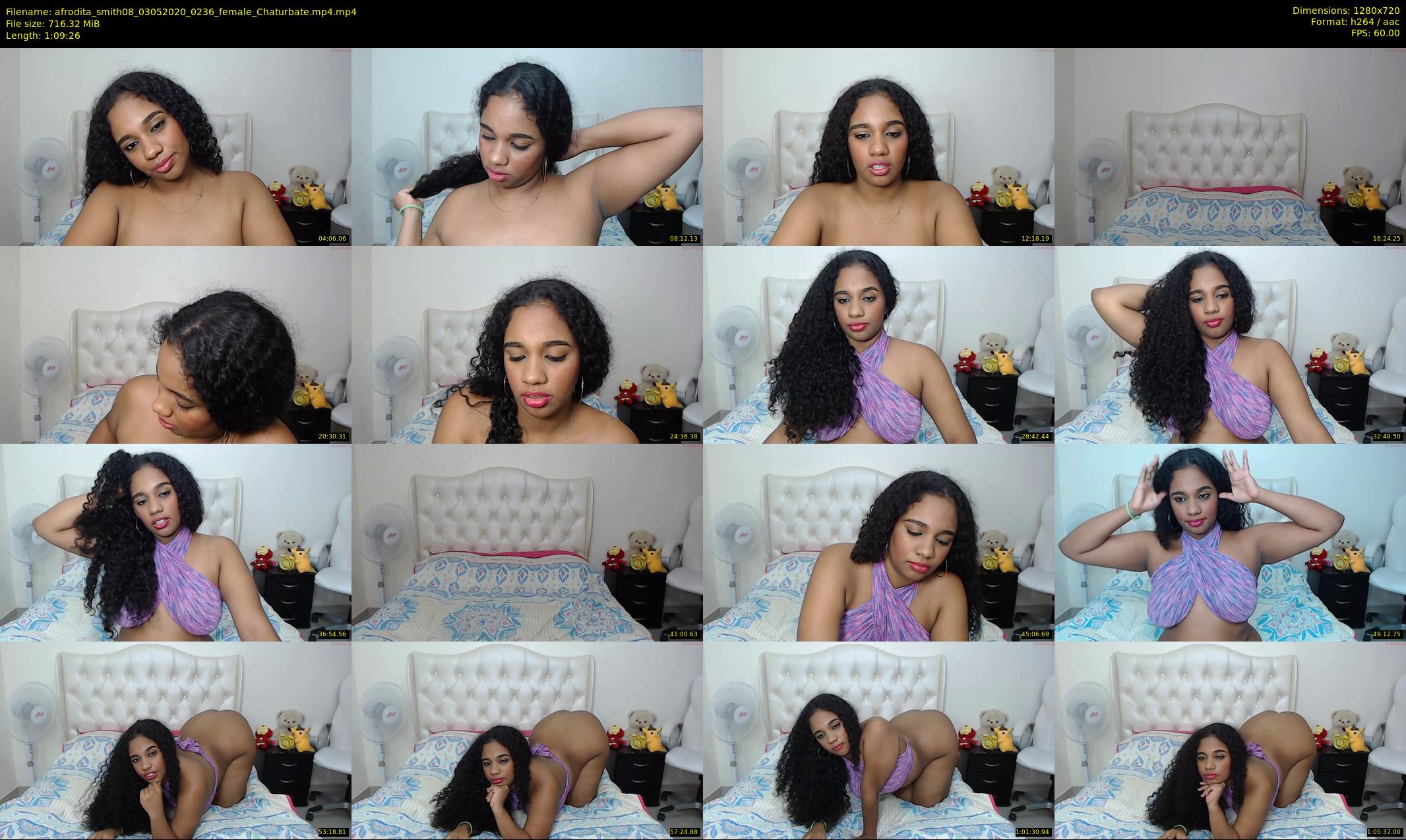 afrodita_smith08 — 70 minute Chaturbate female cam show recording, 720p, May 3, 2020