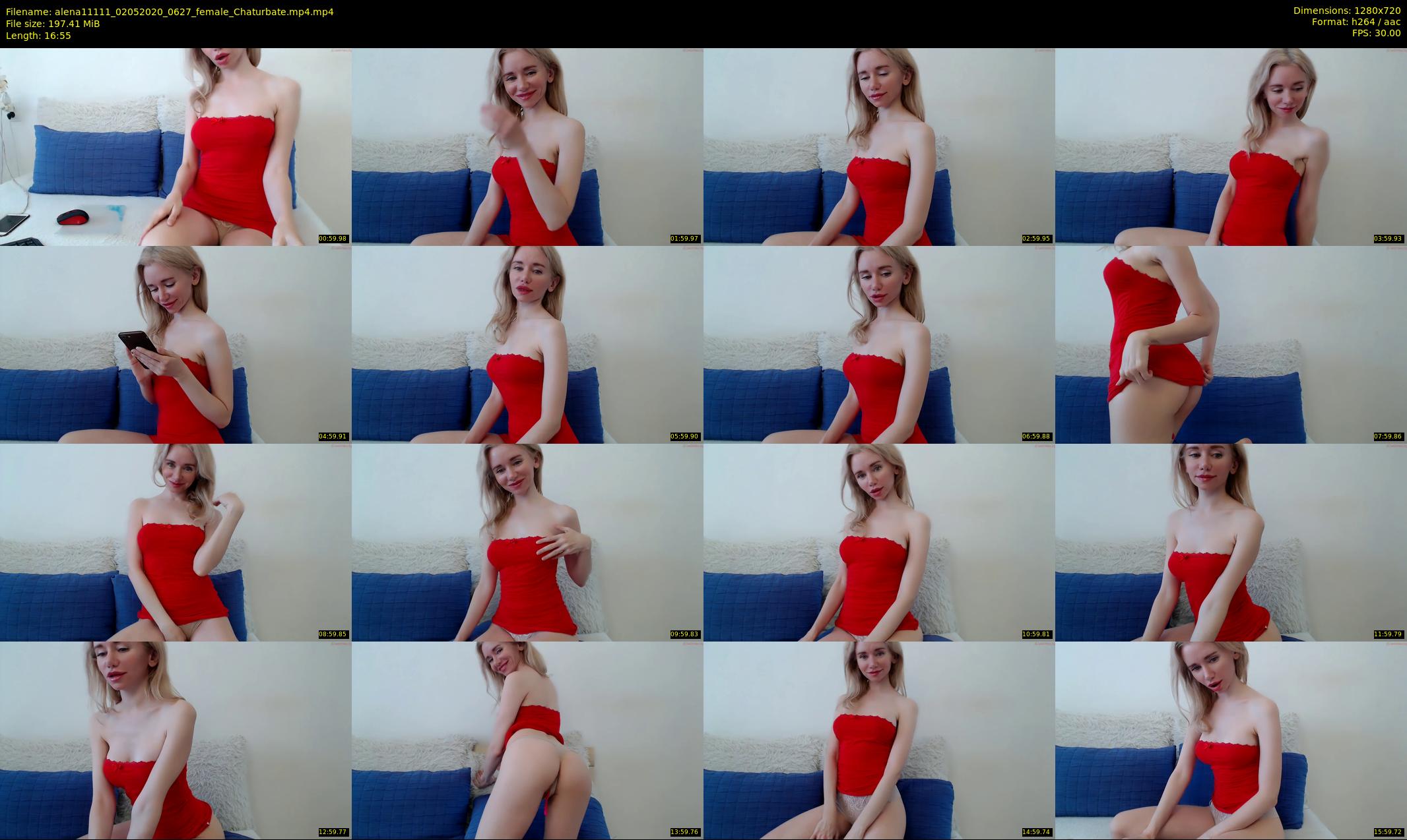 alena11111 — 17 minute Chaturbate female cam show recording, 720p, May 2, 2020