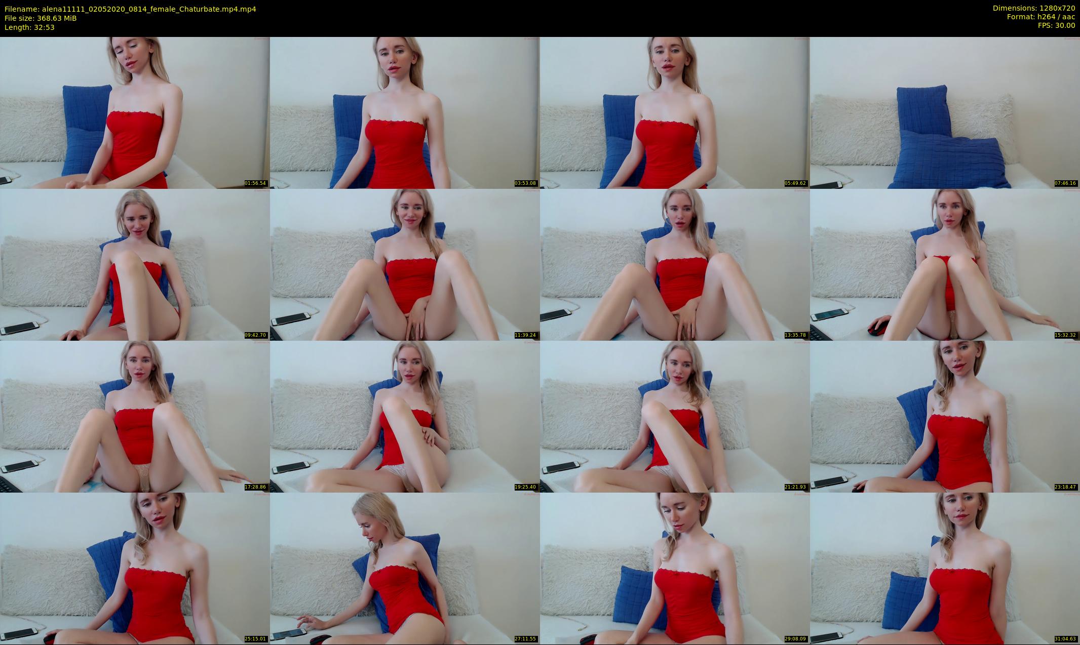 alena11111 — 33 minute Chaturbate female cam show recording, 720p, May 2, 2020