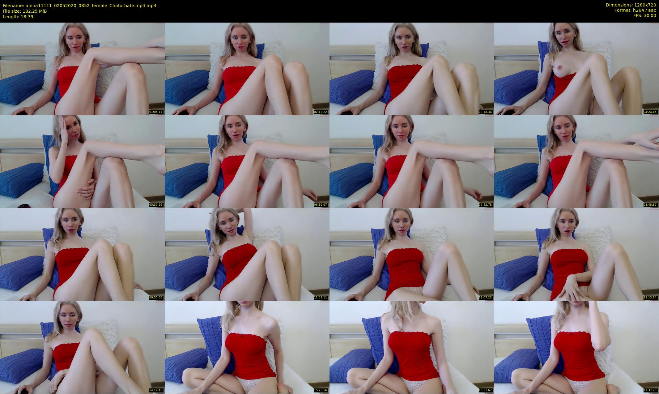 alena11111 — 19 minute Chaturbate female cam show recording, 720p, May 2, 2020
