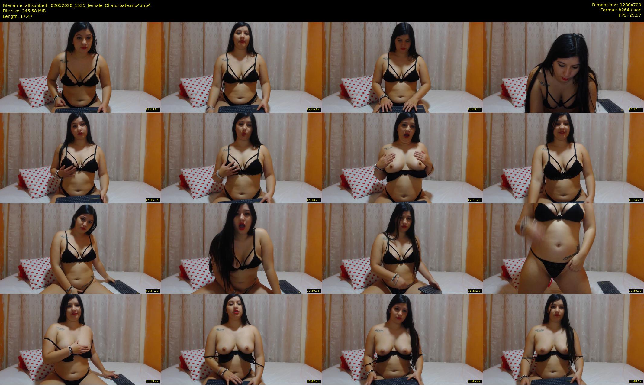 allisonbeth — 18 minute Chaturbate female cam show recording, 720p, May 2, 2020
