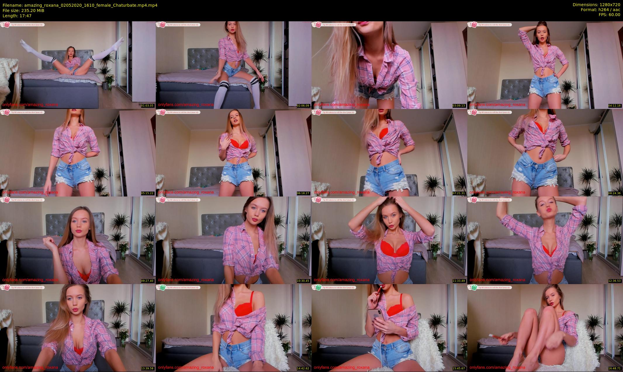 amazing_roxana — 18 minute Chaturbate female cam show recording, 720p, May 2, 2020