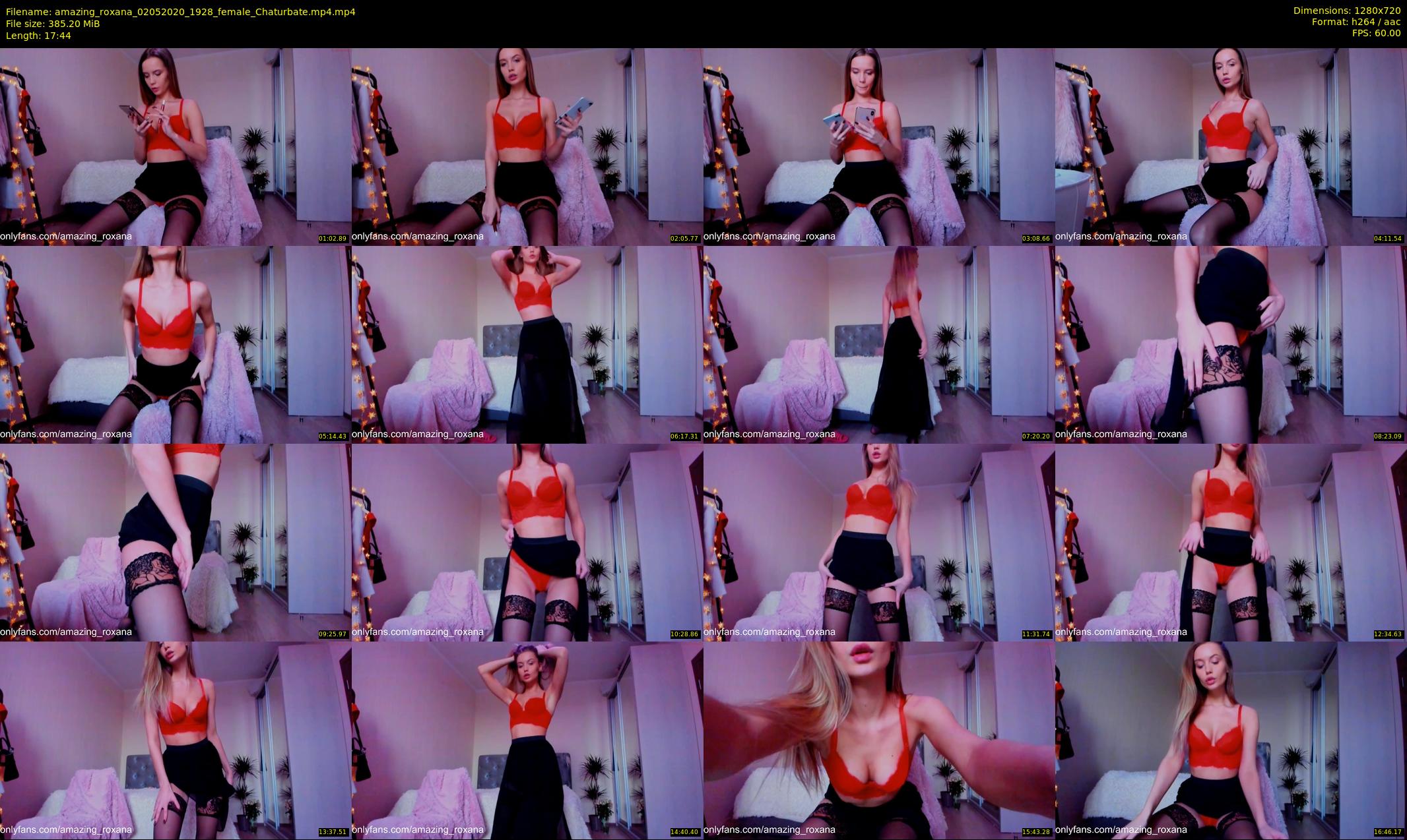 amazing_roxana — 18 minute Chaturbate female cam show recording, 720p, May 2, 2020