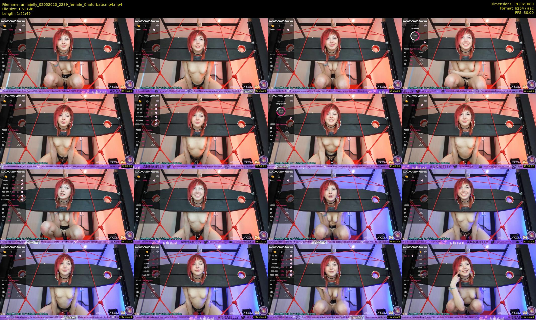annajelly — 82 minute Chaturbate couple cam show recording, 1080p, May 2, 2020
