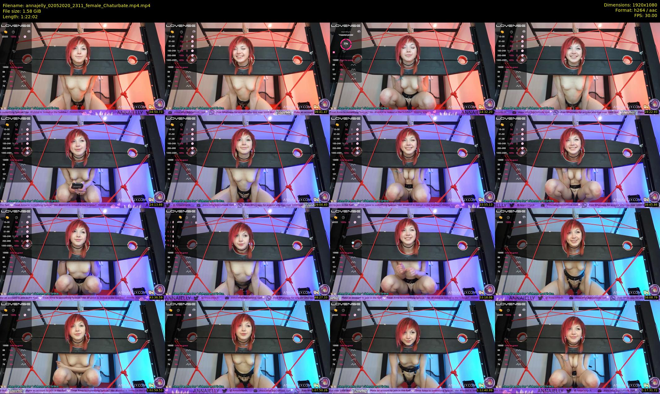 annajelly — 83 minute Chaturbate couple cam show recording, 1080p, May 2, 2020