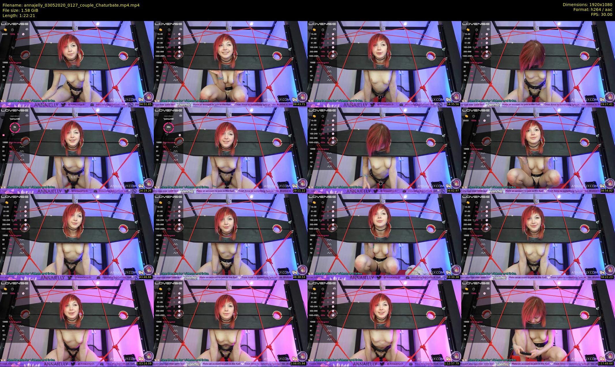 annajelly — 83 minute Chaturbate couple cam show recording, 1080p, May 3, 2020