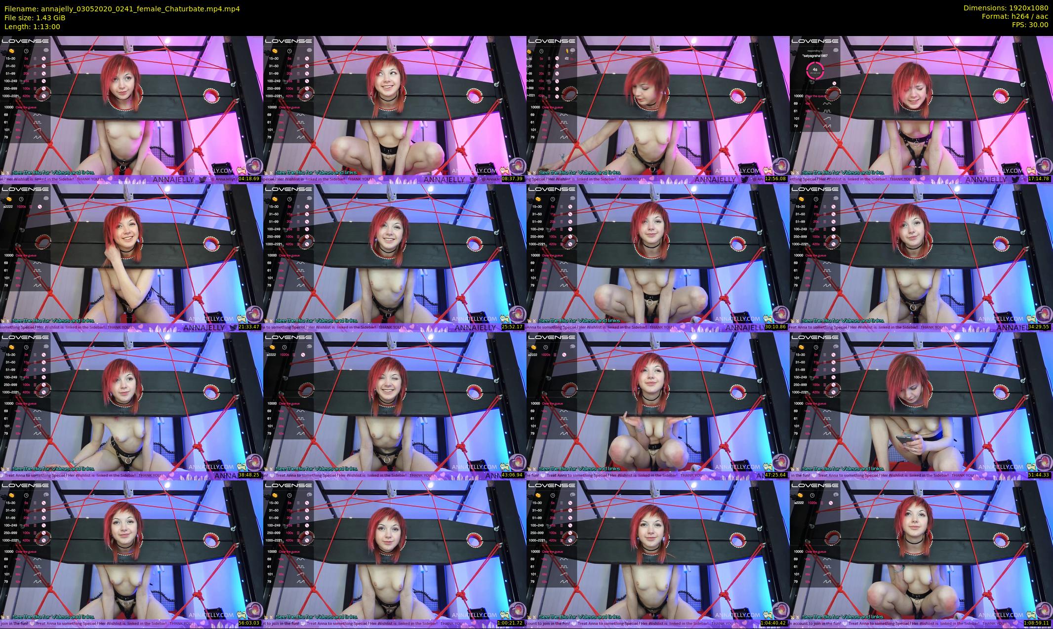 annajelly — 73 minute Chaturbate couple cam show recording, 1080p, May 3, 2020