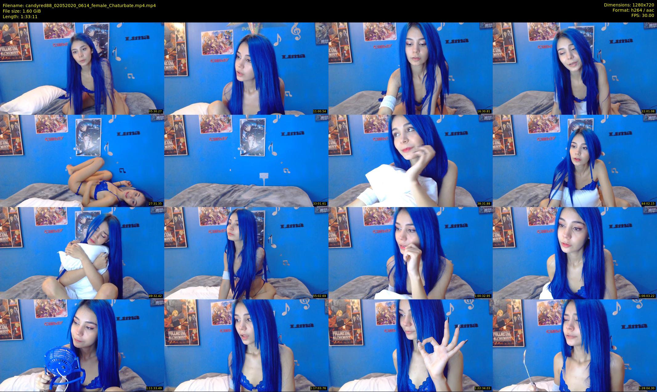 candyred88 — 94 minute Chaturbate female cam show recording, 720p, May 2, 2020