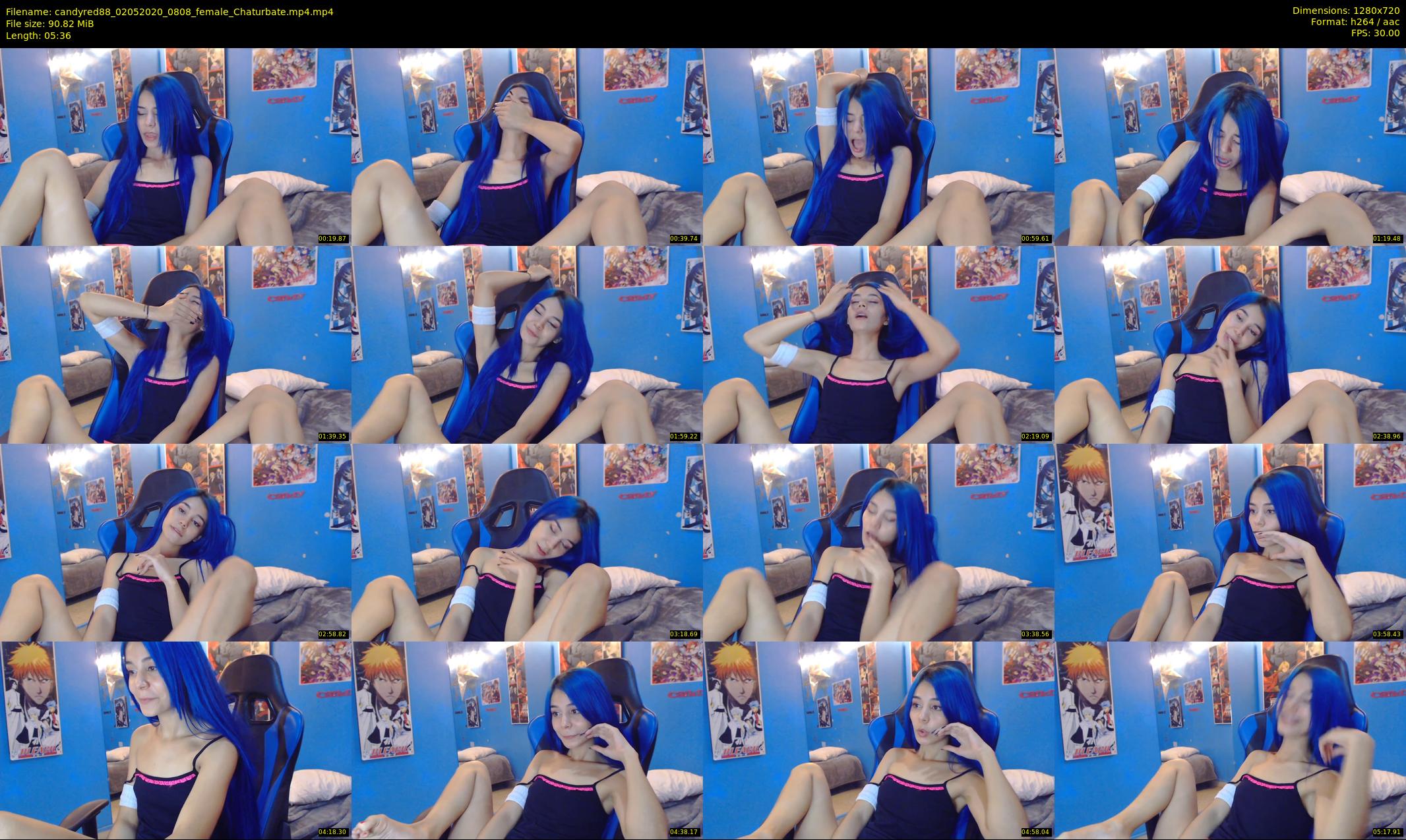 candyred88 — 6 minute Chaturbate female cam show recording, 720p, May 2, 2020