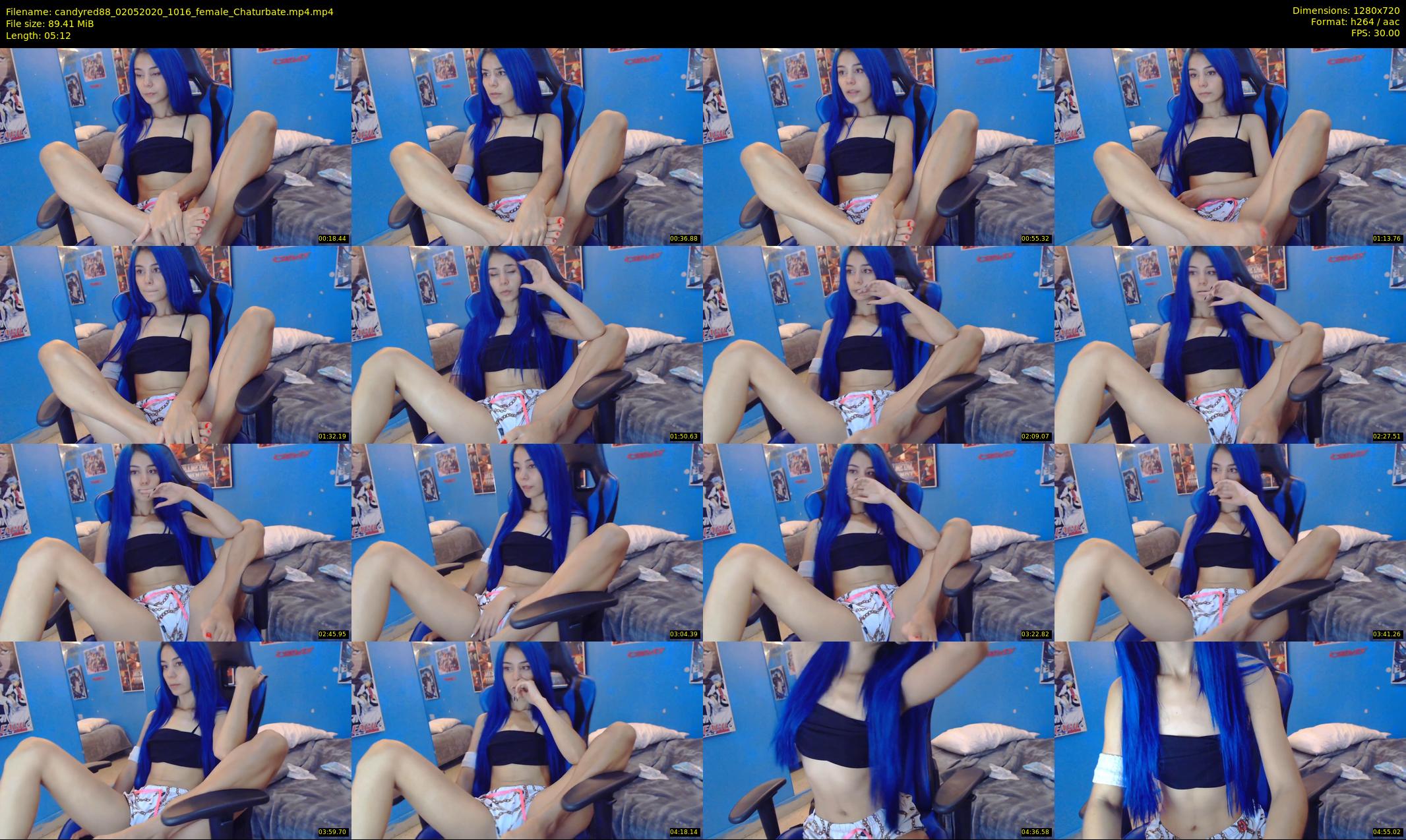 candyred88 — 6 minute Chaturbate female cam show recording, 720p, May 2, 2020