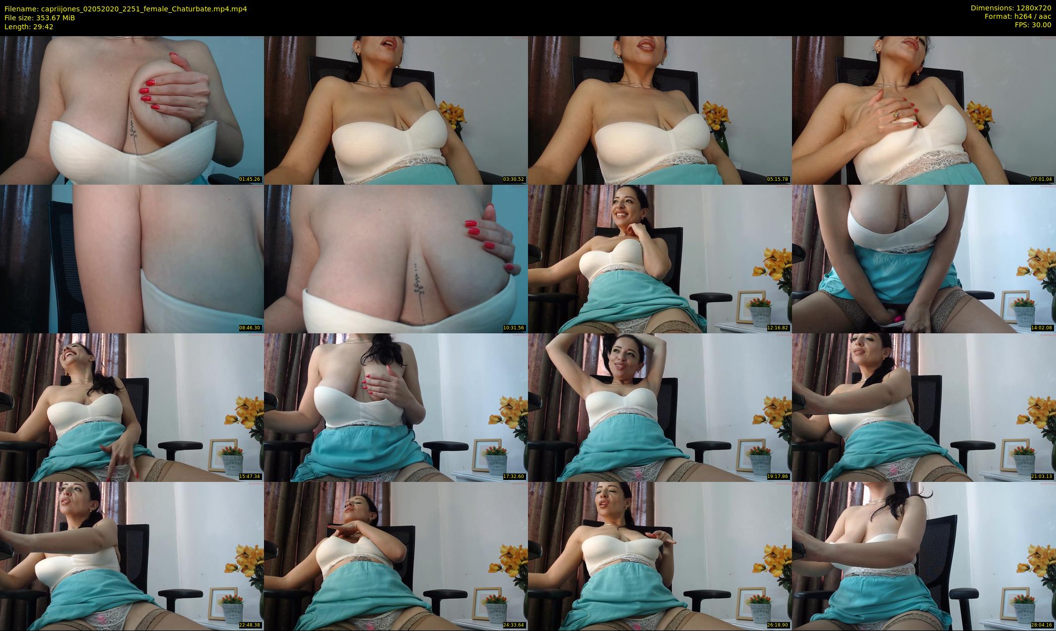 capriijones — 30 minute Chaturbate female cam show recording, 720p, May 2, 2020