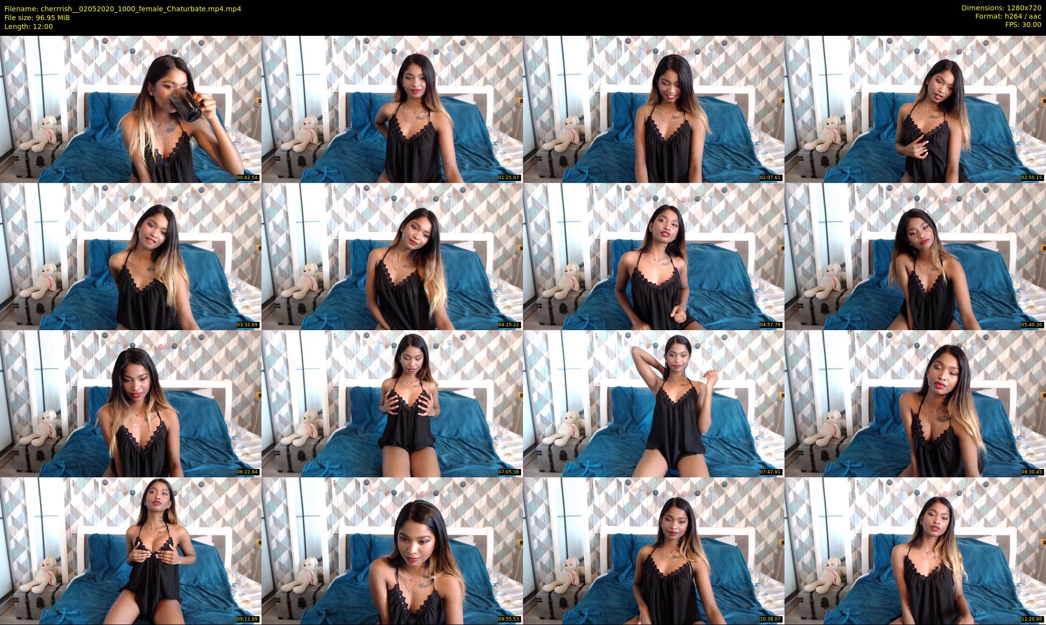 cherrrish_ — 12 minute Chaturbate female cam show recording, 720p, May 2, 2020