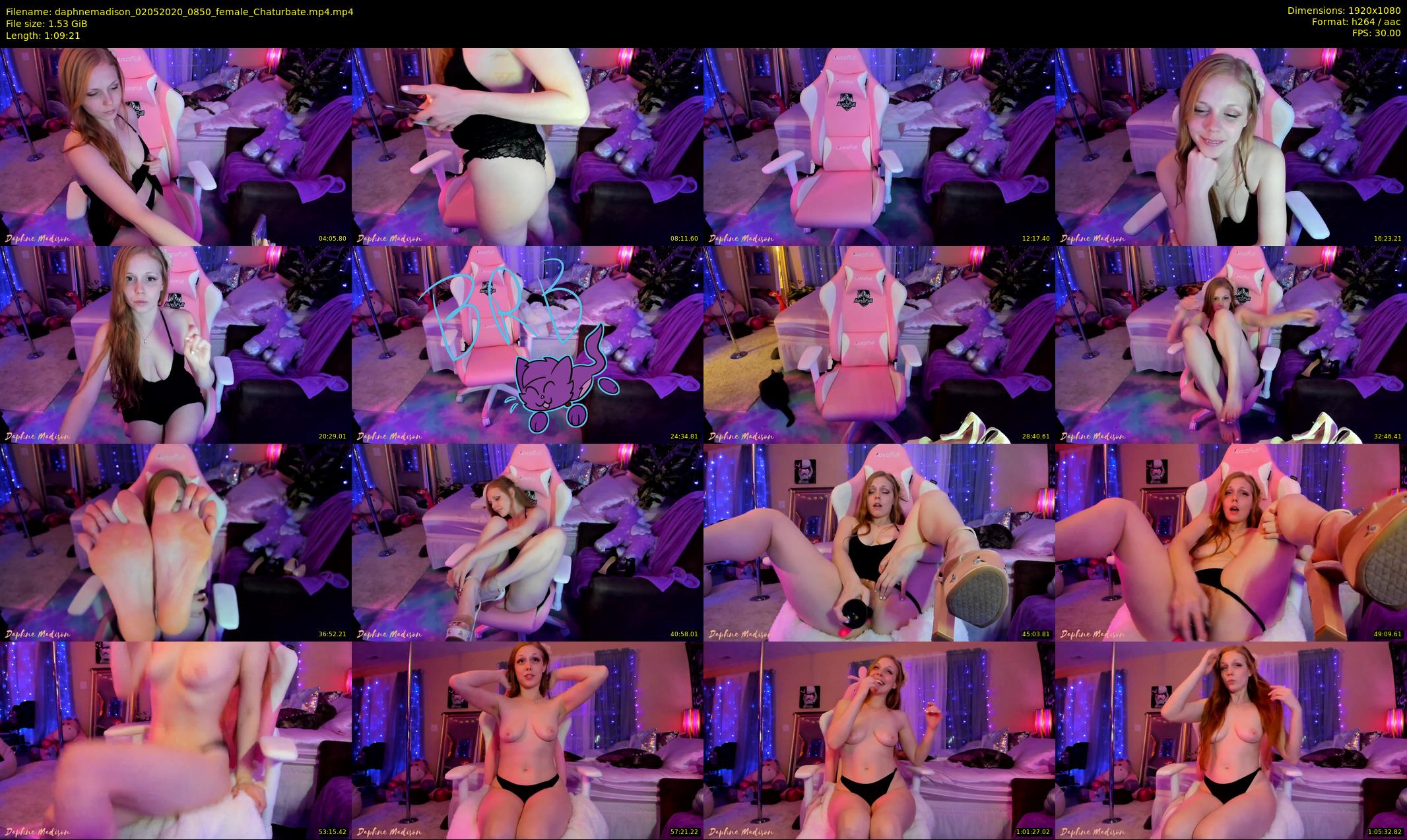 daphnemadison — 70 minute Chaturbate couple cam show recording, 1080p, May 2, 2020