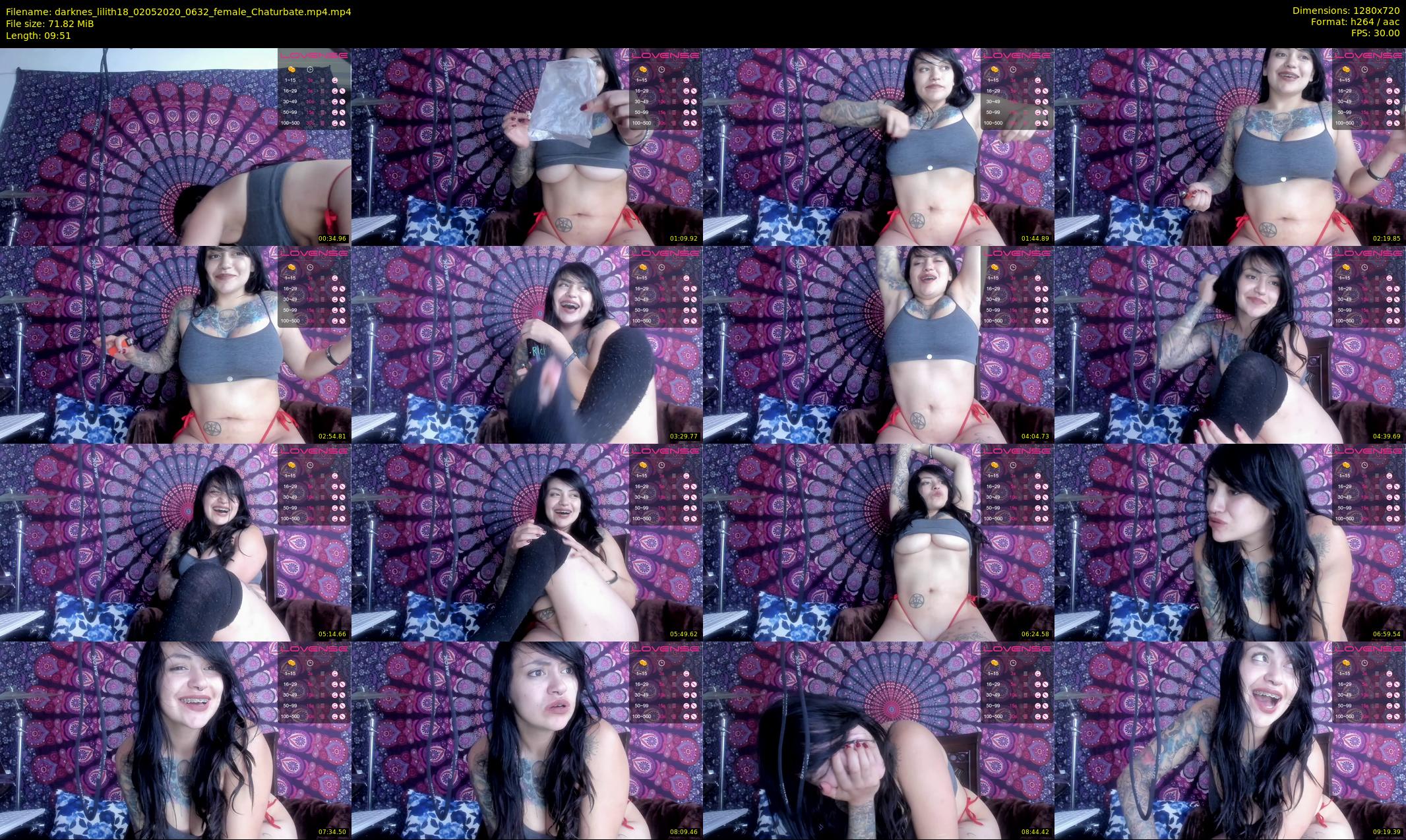 darknes_lilith18 — 10 minute Chaturbate female cam show recording, 720p, May 2, 2020