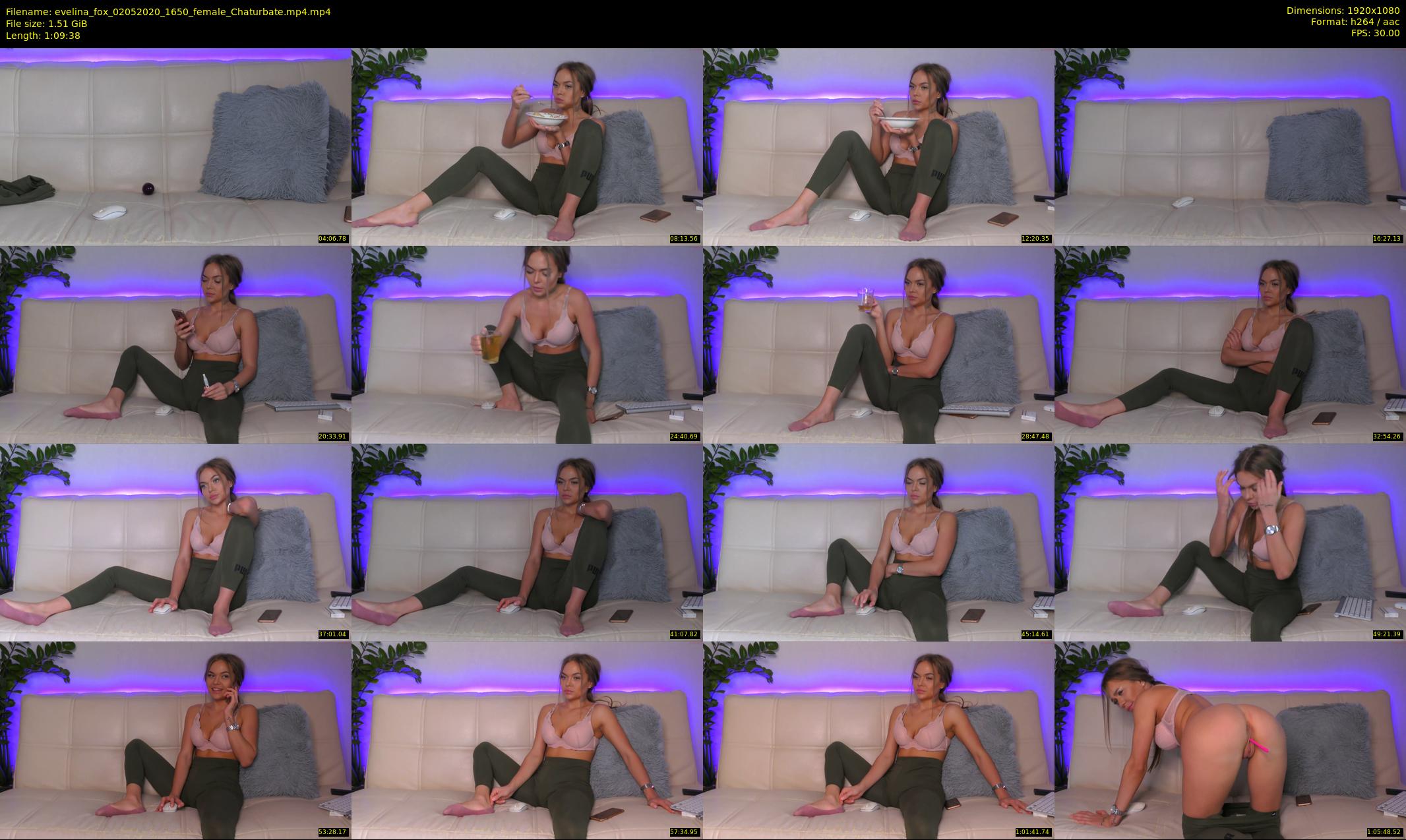evelina_fox — 70 minute Chaturbate female cam show recording, 1080p, May 2, 2020
