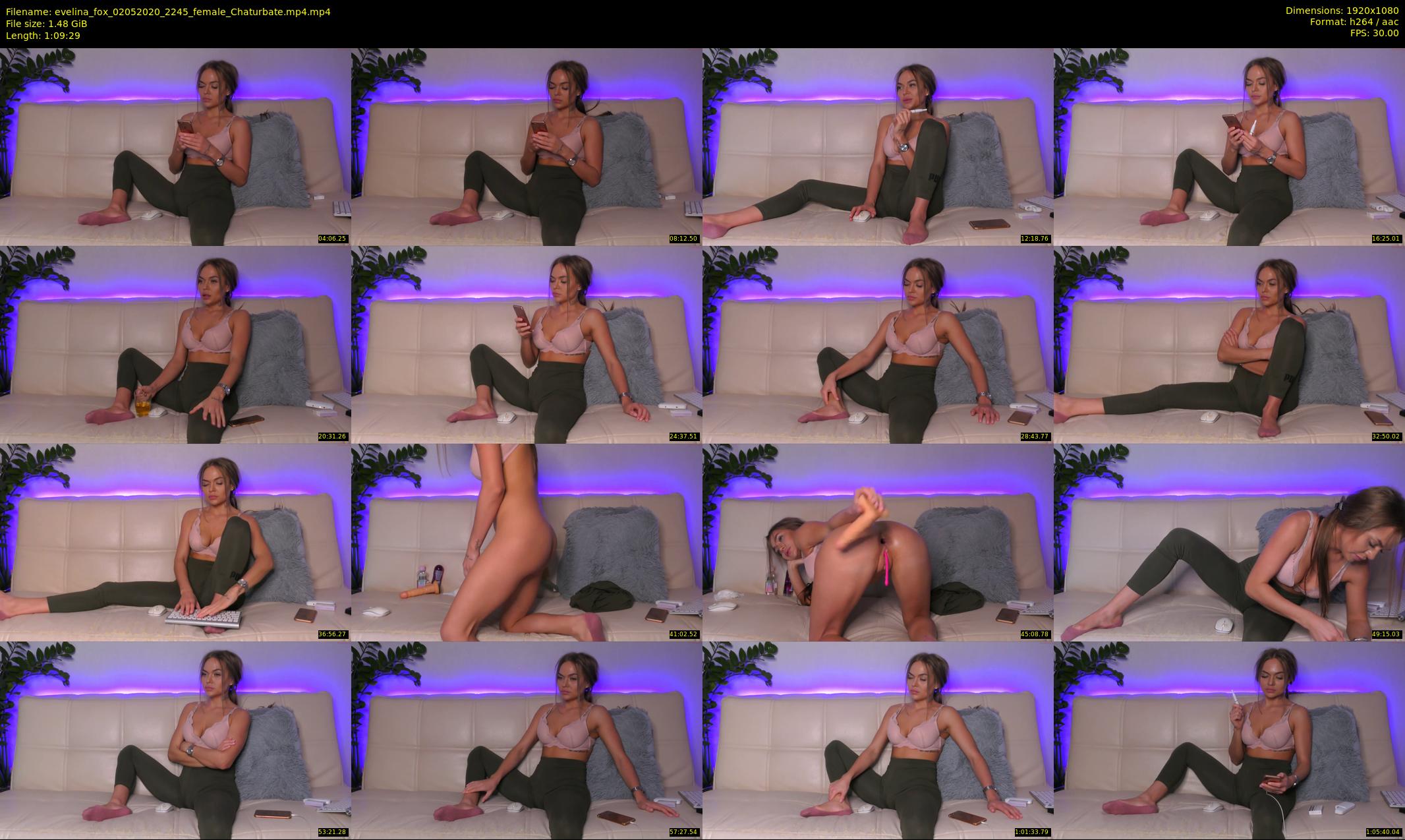 evelina_fox — 70 minute Chaturbate female cam show recording, 1080p, May 2, 2020