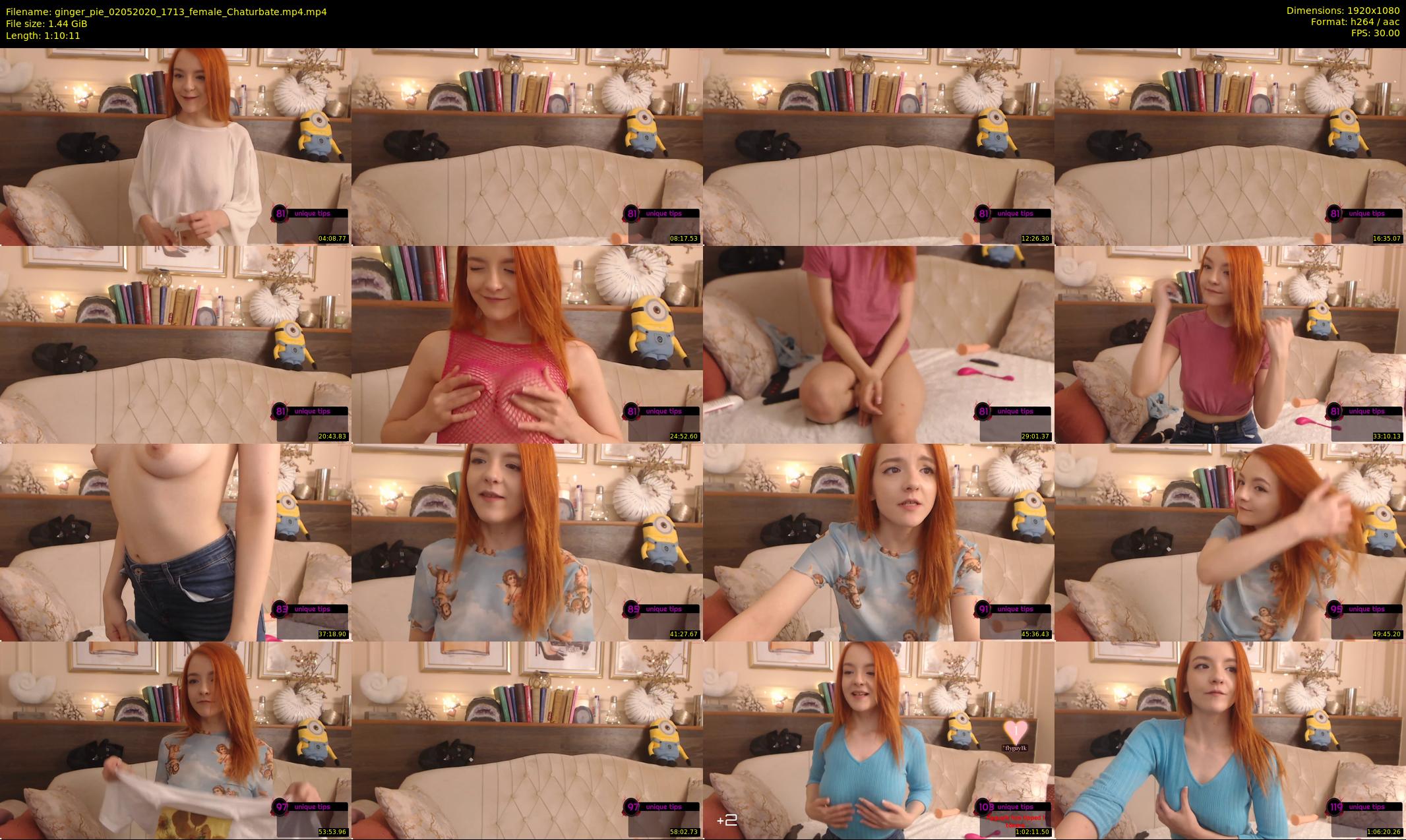 ginger_pie — 71 minute Chaturbate female cam show recording, 1080p, May 2, 2020