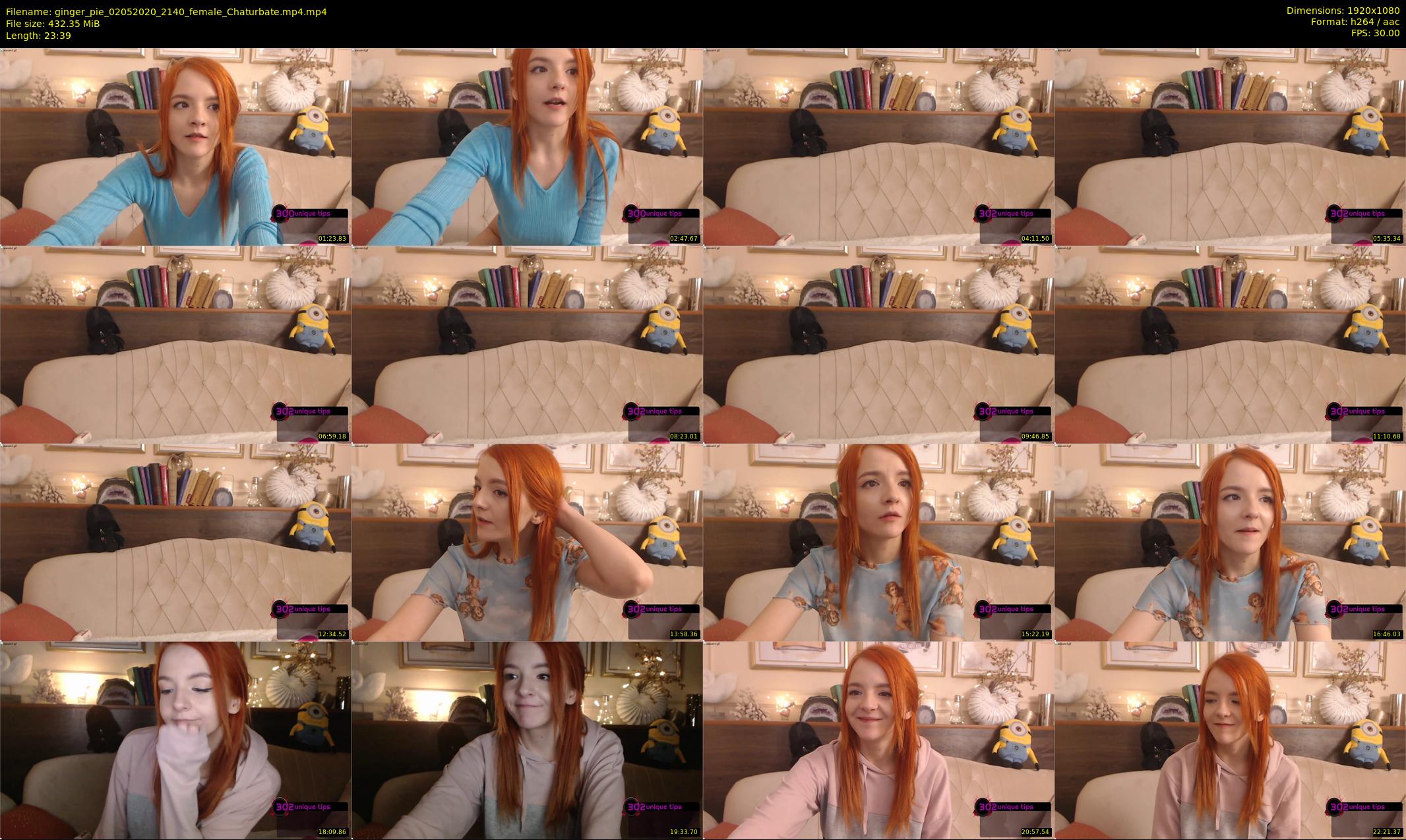 ginger_pie — 24 minute Chaturbate female cam show recording, 1080p, May 2, 2020