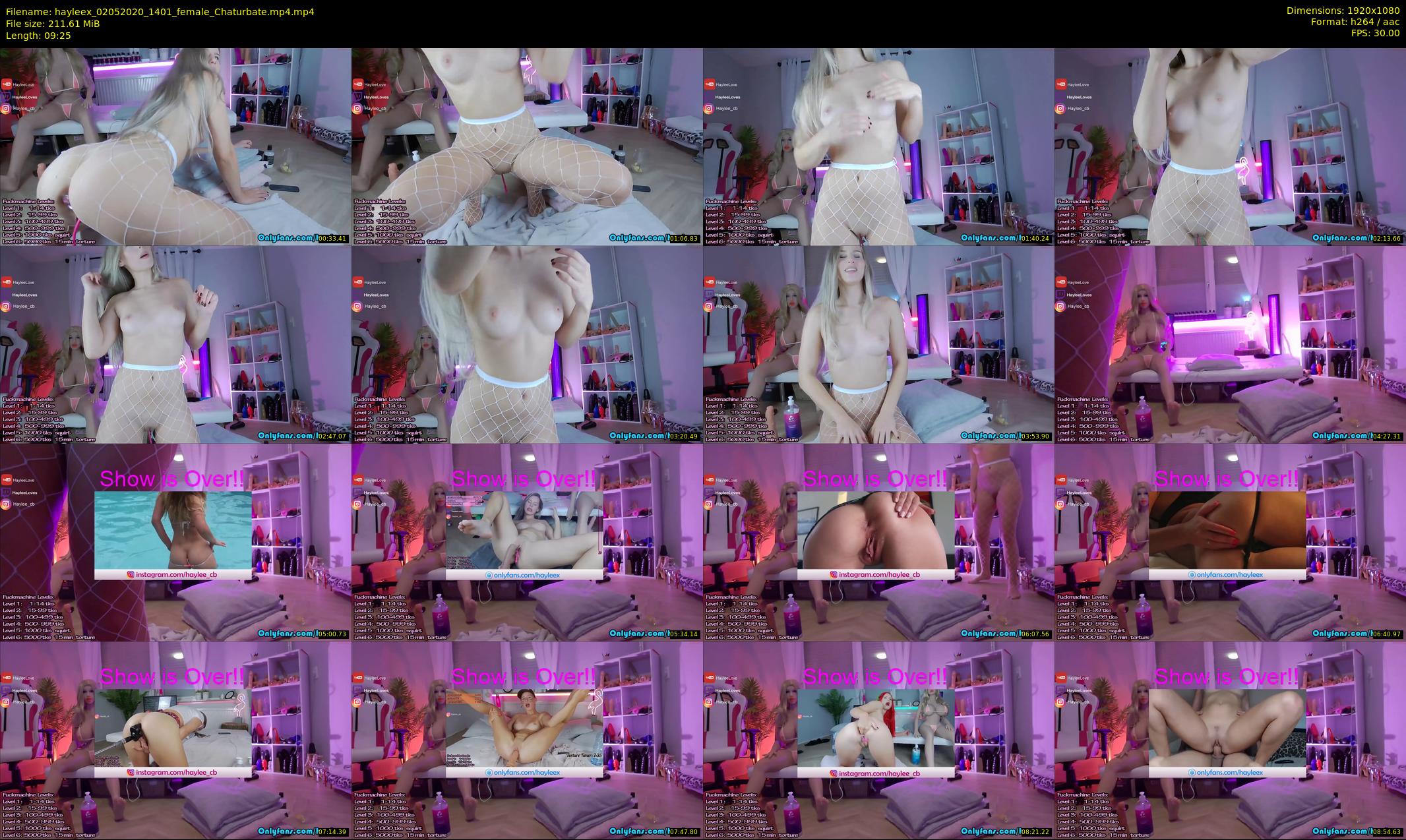 hayleex — 10 minute Chaturbate female cam show recording, 1080p, May 2, 2020