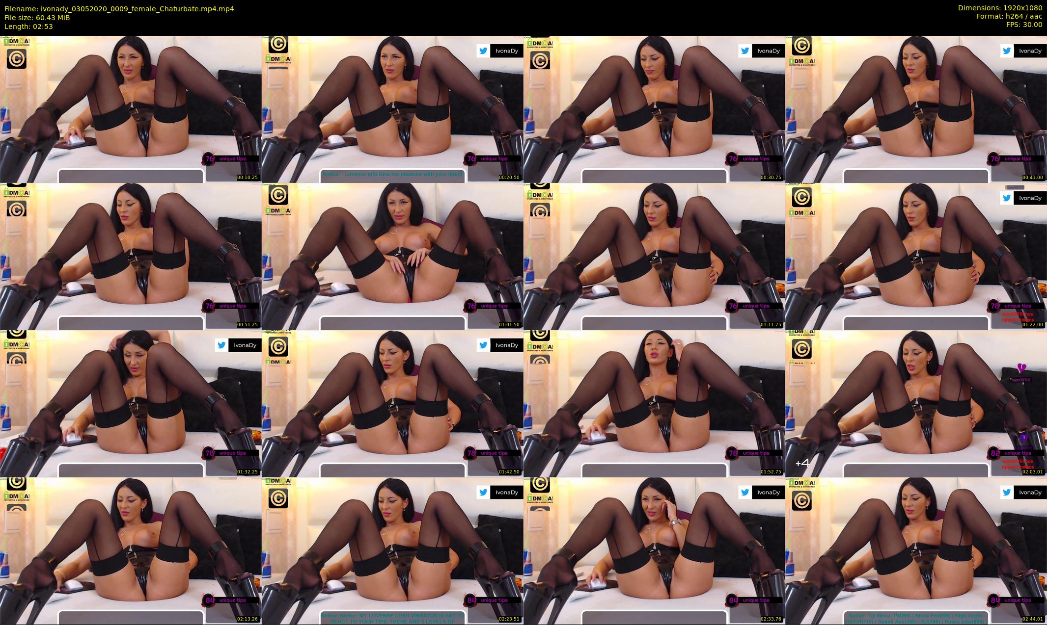 ivonady — 3 minute Chaturbate female cam show recording, 1080p, May 3, 2020
