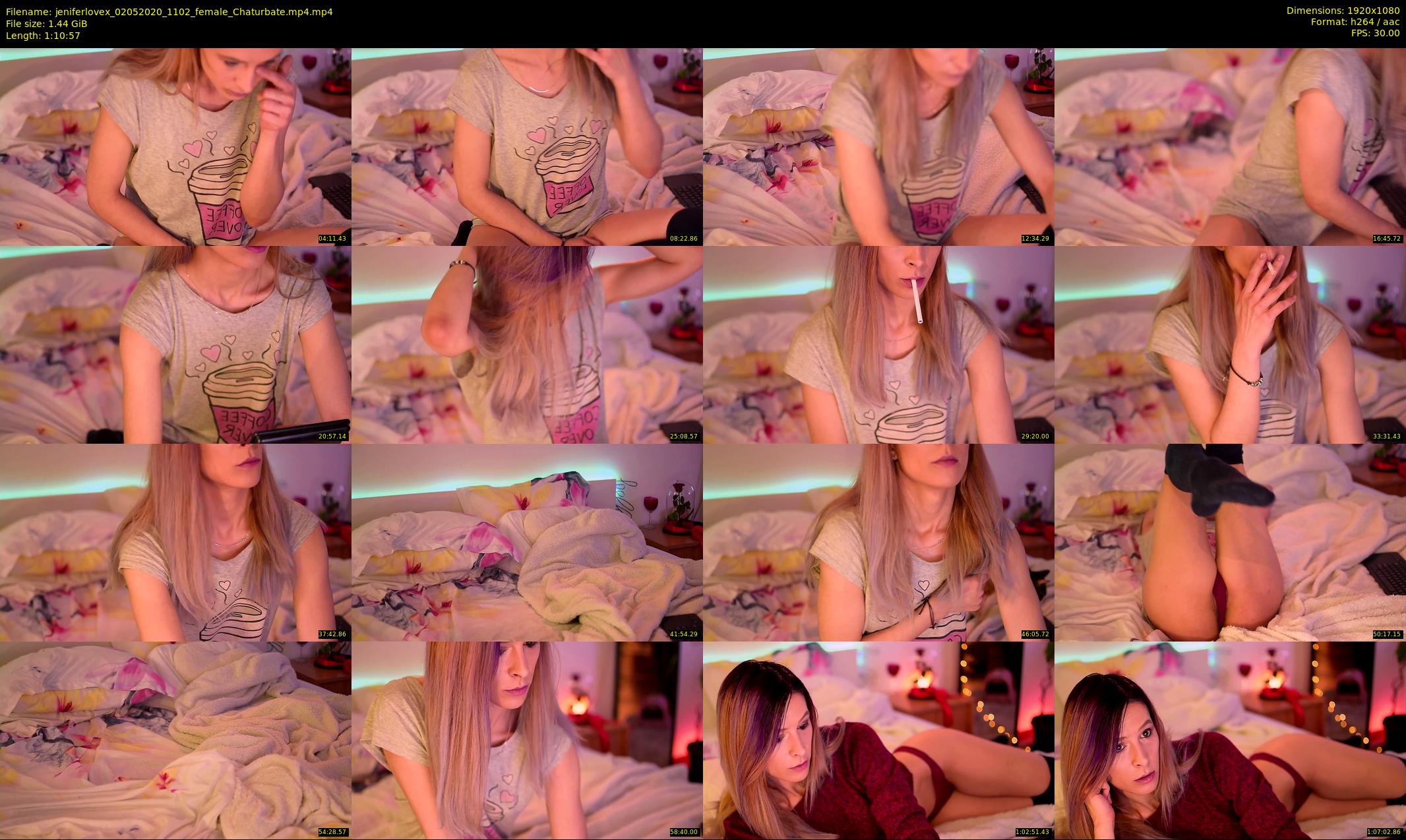 jeniferlovex — 71 minute Chaturbate female cam show recording, 1080p, May 2, 2020