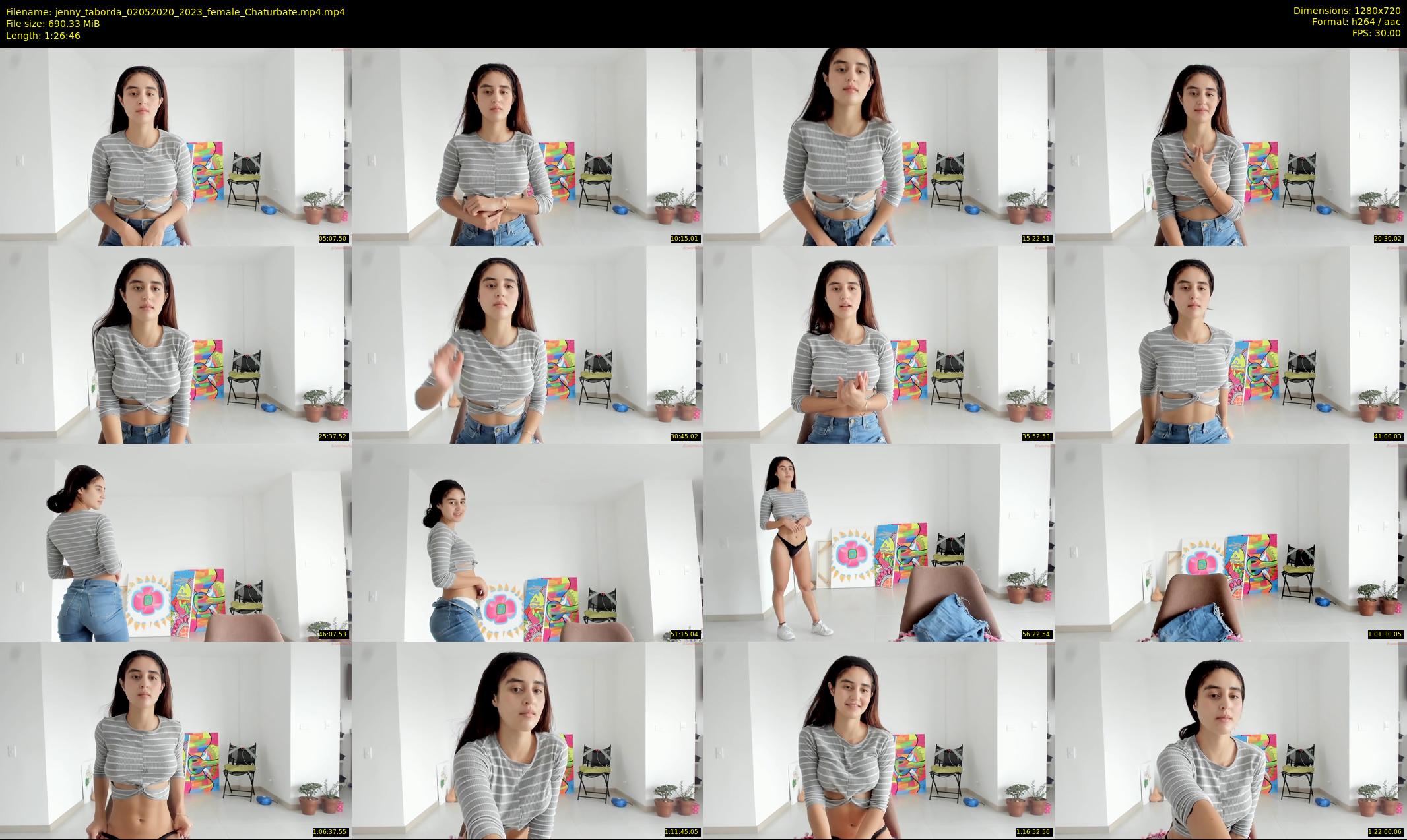 jenny_taborda — 87 minute Chaturbate female cam show recording, 720p, May 2, 2020