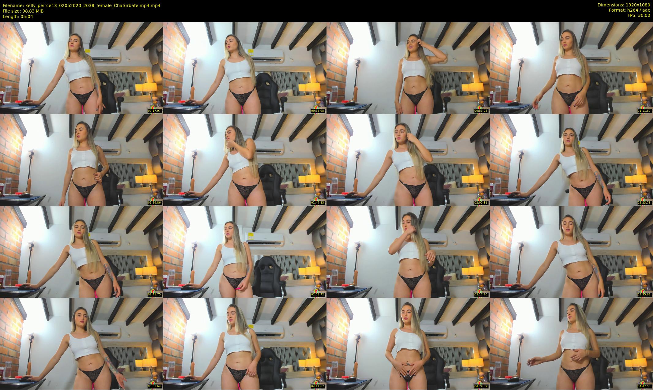 kelly_peirce13 — 6 minute Chaturbate female cam show recording, 1080p, May 2, 2020