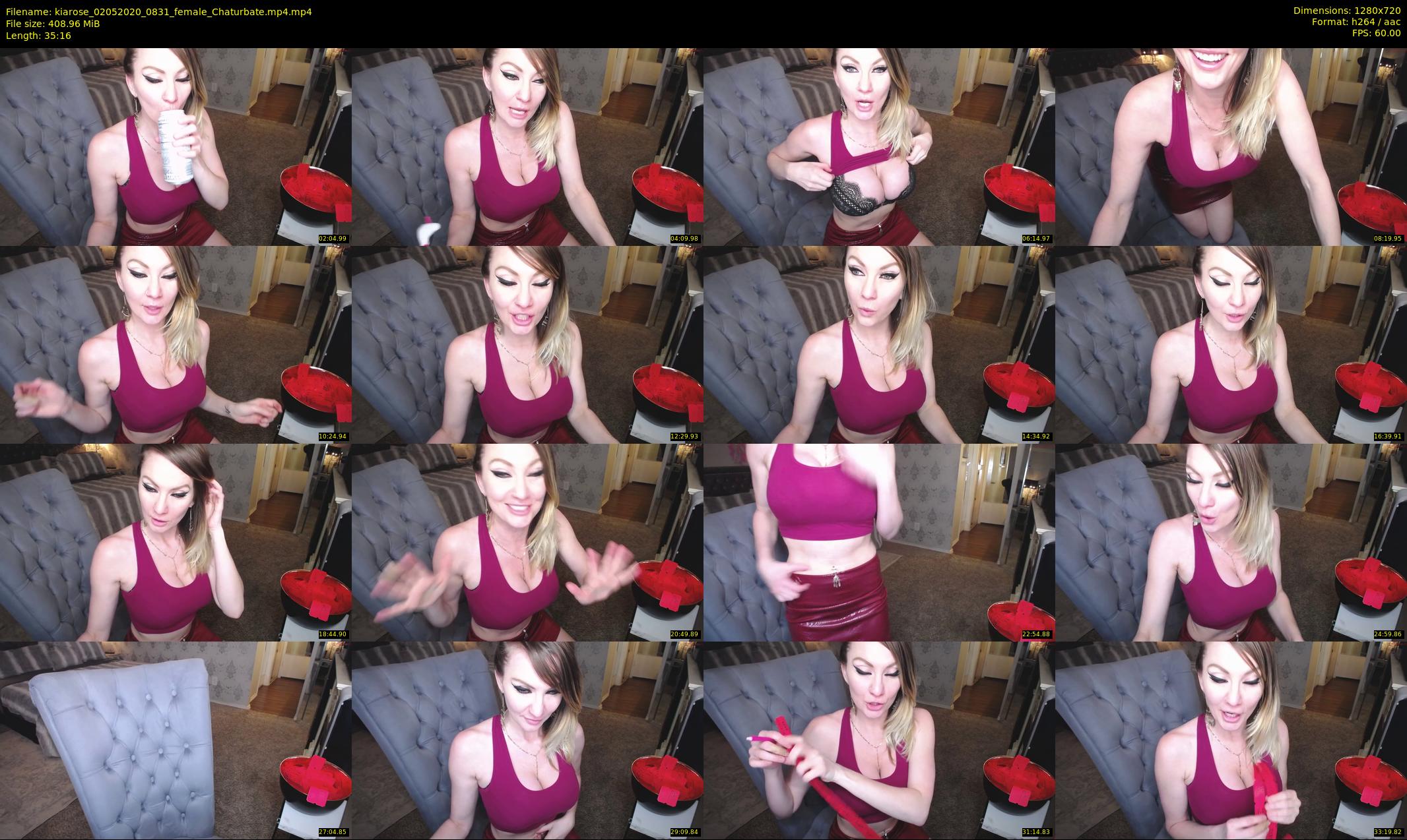 kiarose — 36 minute Chaturbate female cam show recording, 720p, May 2, 2020