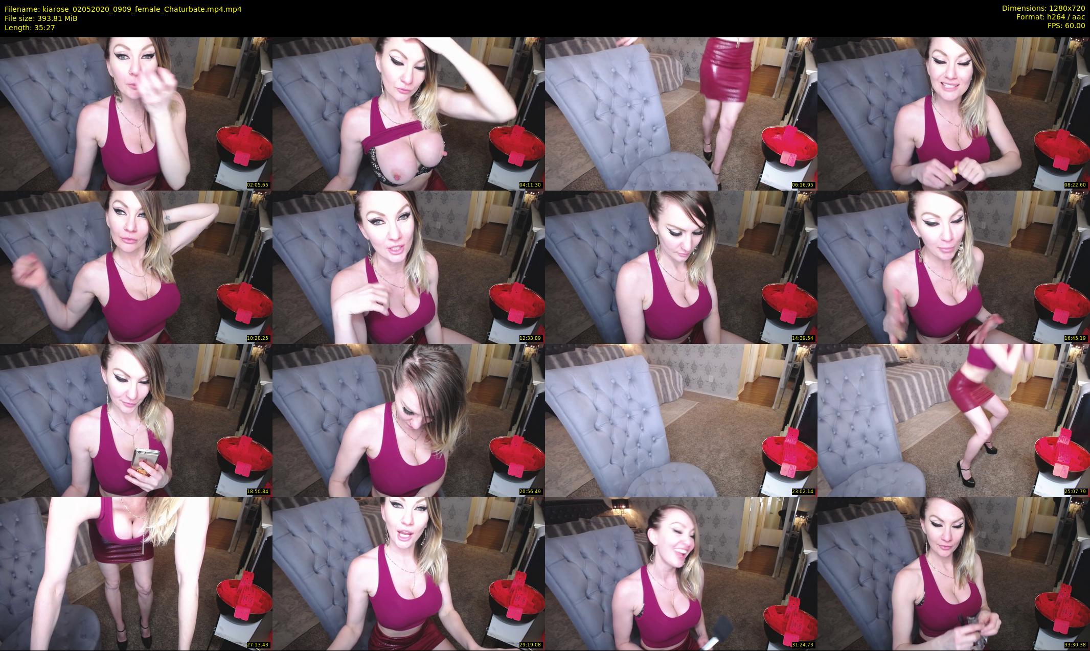 kiarose — 36 minute Chaturbate female cam show recording, 720p, May 2, 2020