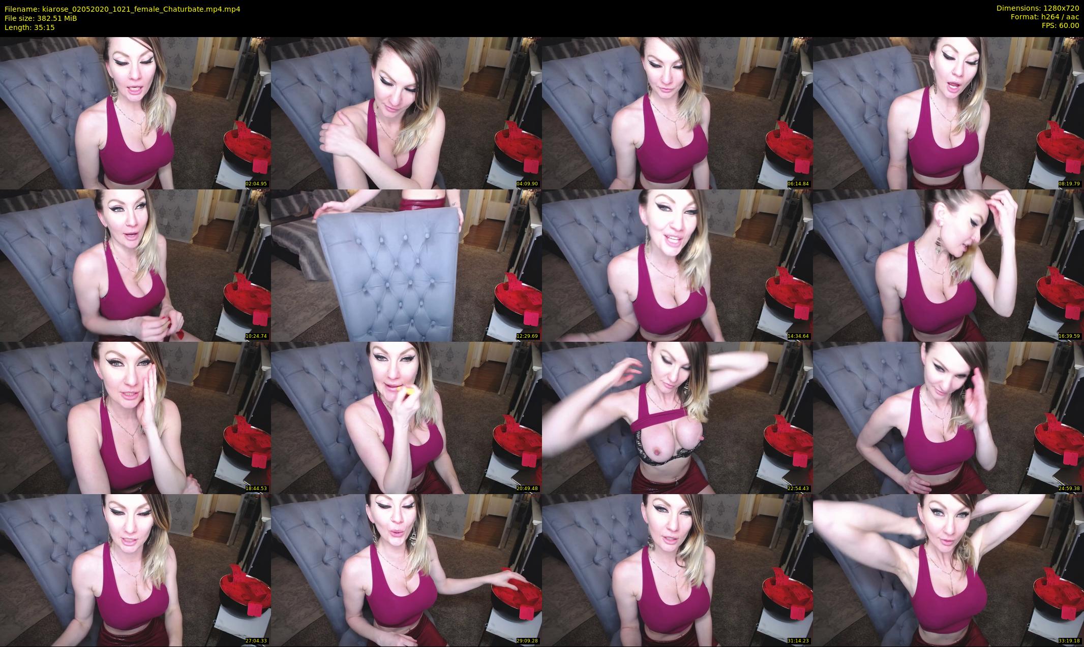 kiarose — 36 minute Chaturbate female cam show recording, 720p, May 2, 2020