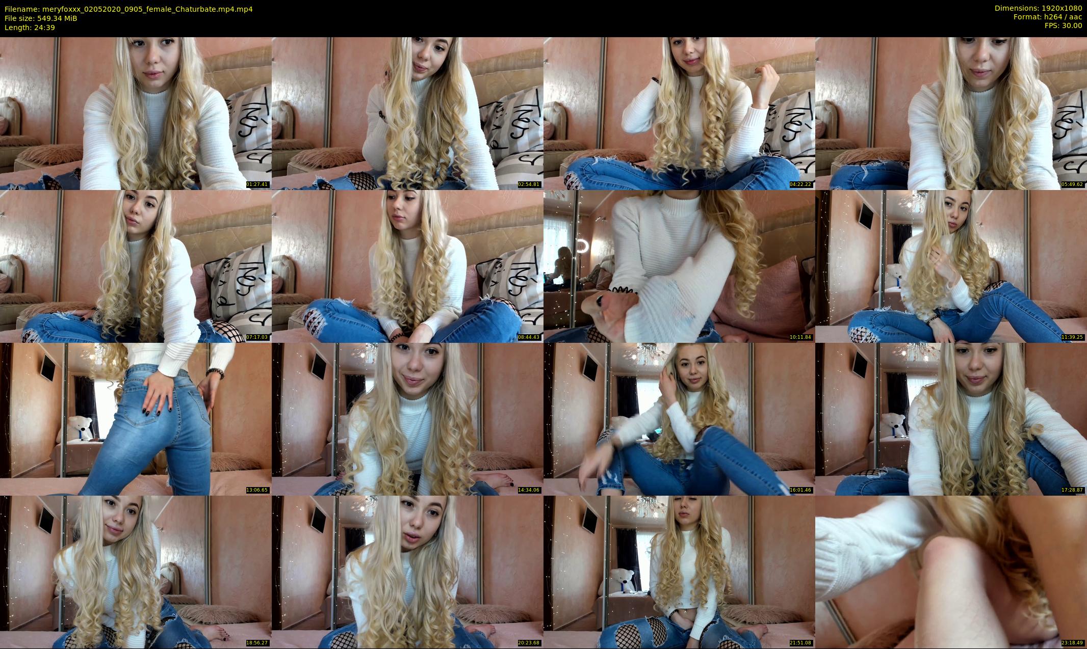 meryfoxxx — 25 minute Chaturbate female cam show recording, 1080p, May 2, 2020