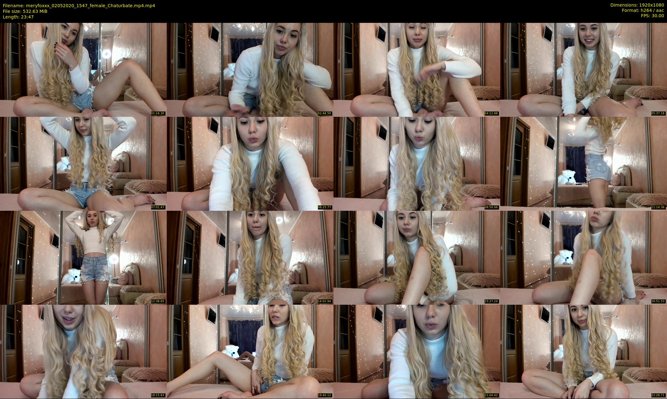 meryfoxxx — 24 minute Chaturbate female cam show recording, 1080p, May 2, 2020