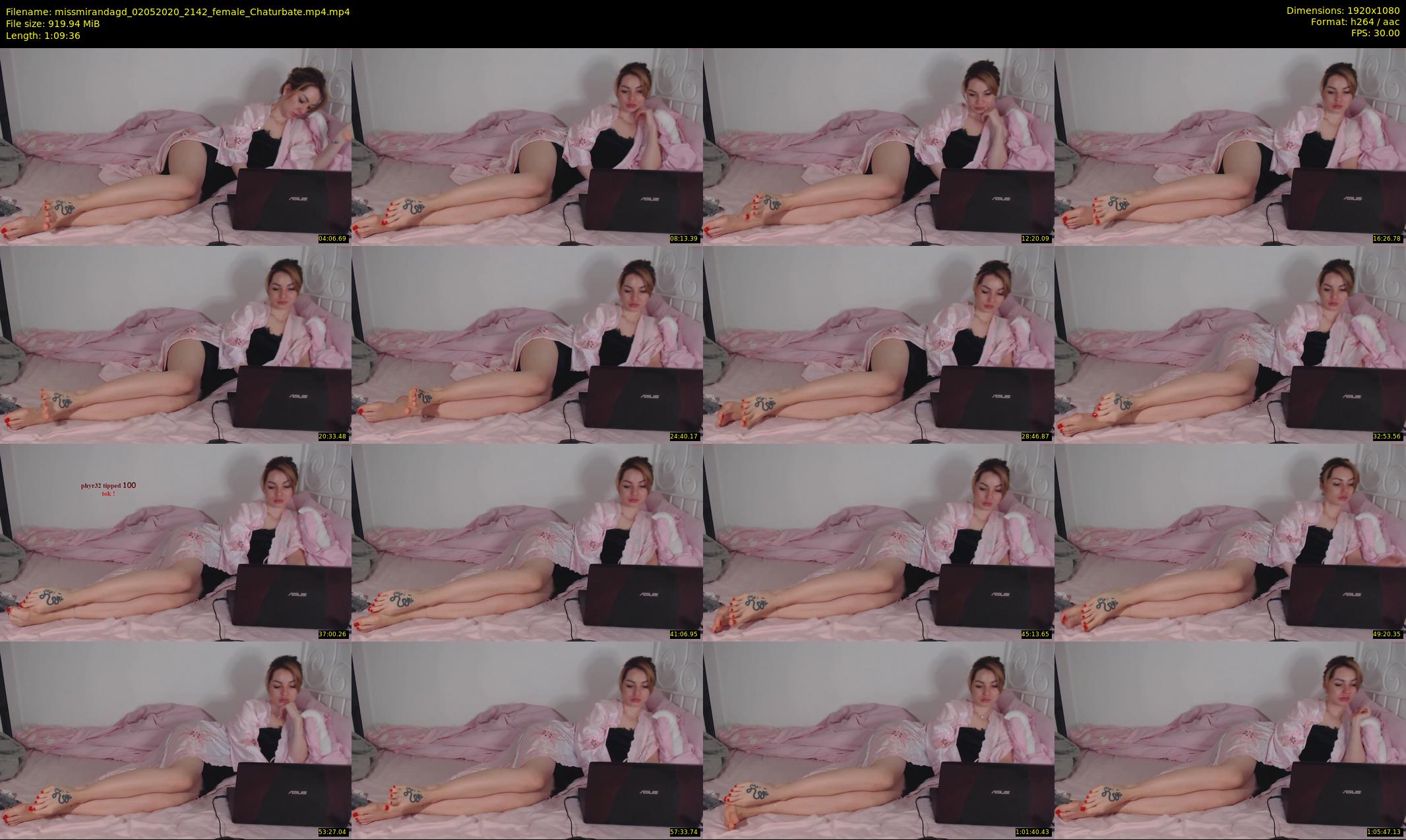 missmirandagd — 70 minute Chaturbate female cam show recording, 1080p, May 2, 2020