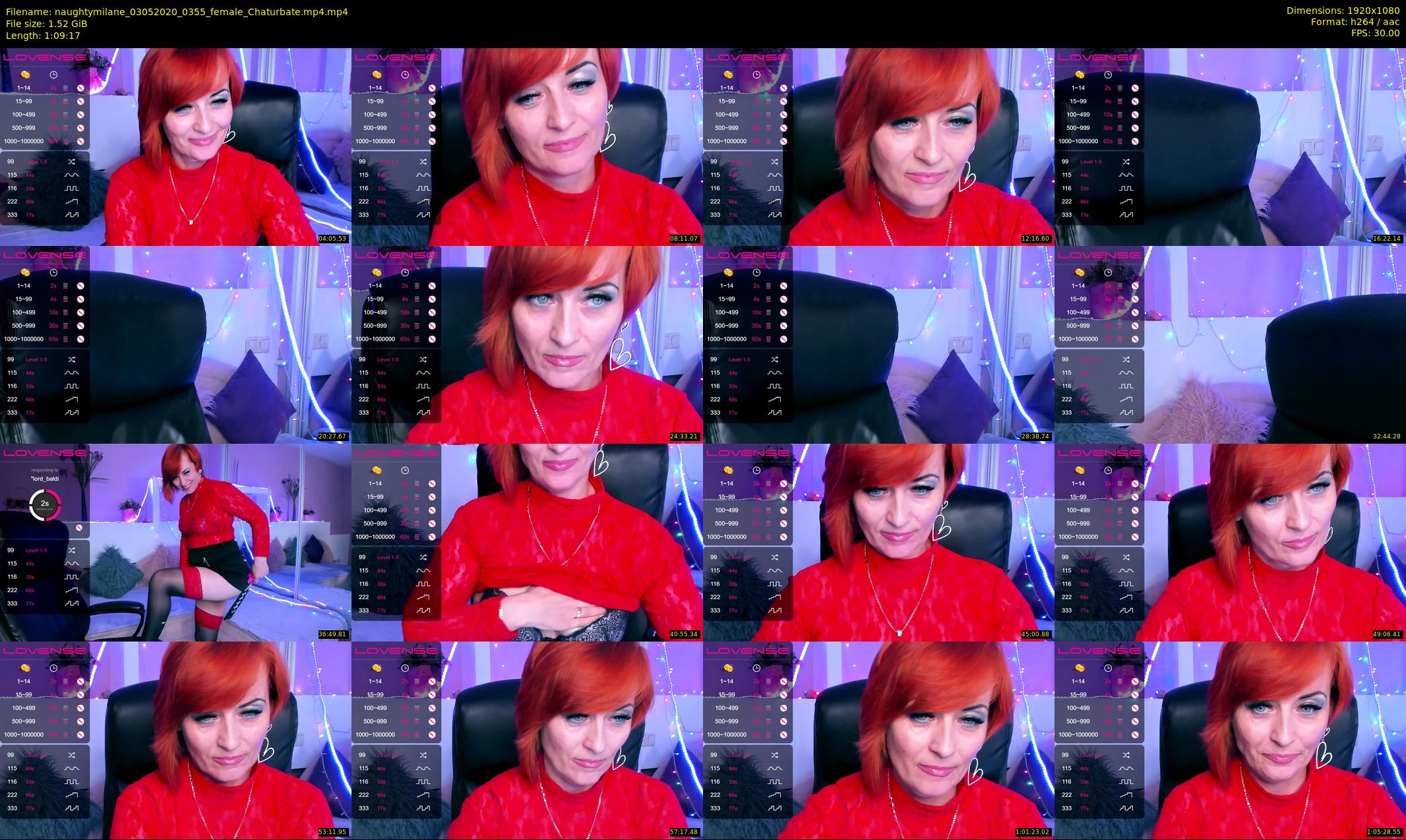 naughtymilane — 70 minute Chaturbate female cam show recording, 1080p, May 3, 2020
