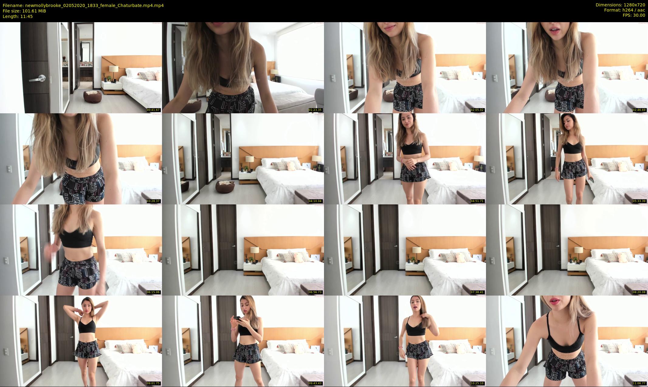 newmollybrooke — 12 minute Chaturbate female cam show recording, 720p, May 2, 2020