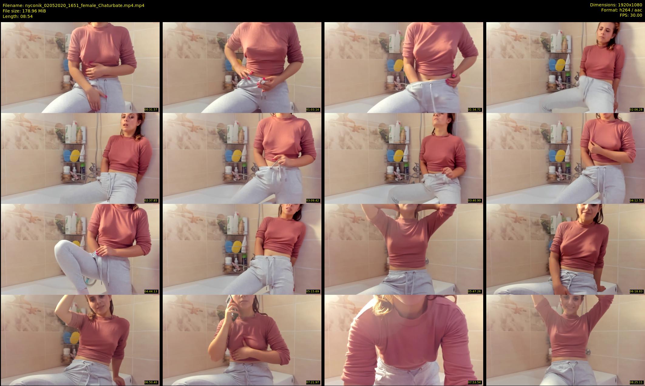 nyconik — 9 minute Chaturbate female cam show recording, 1080p, May 2, 2020