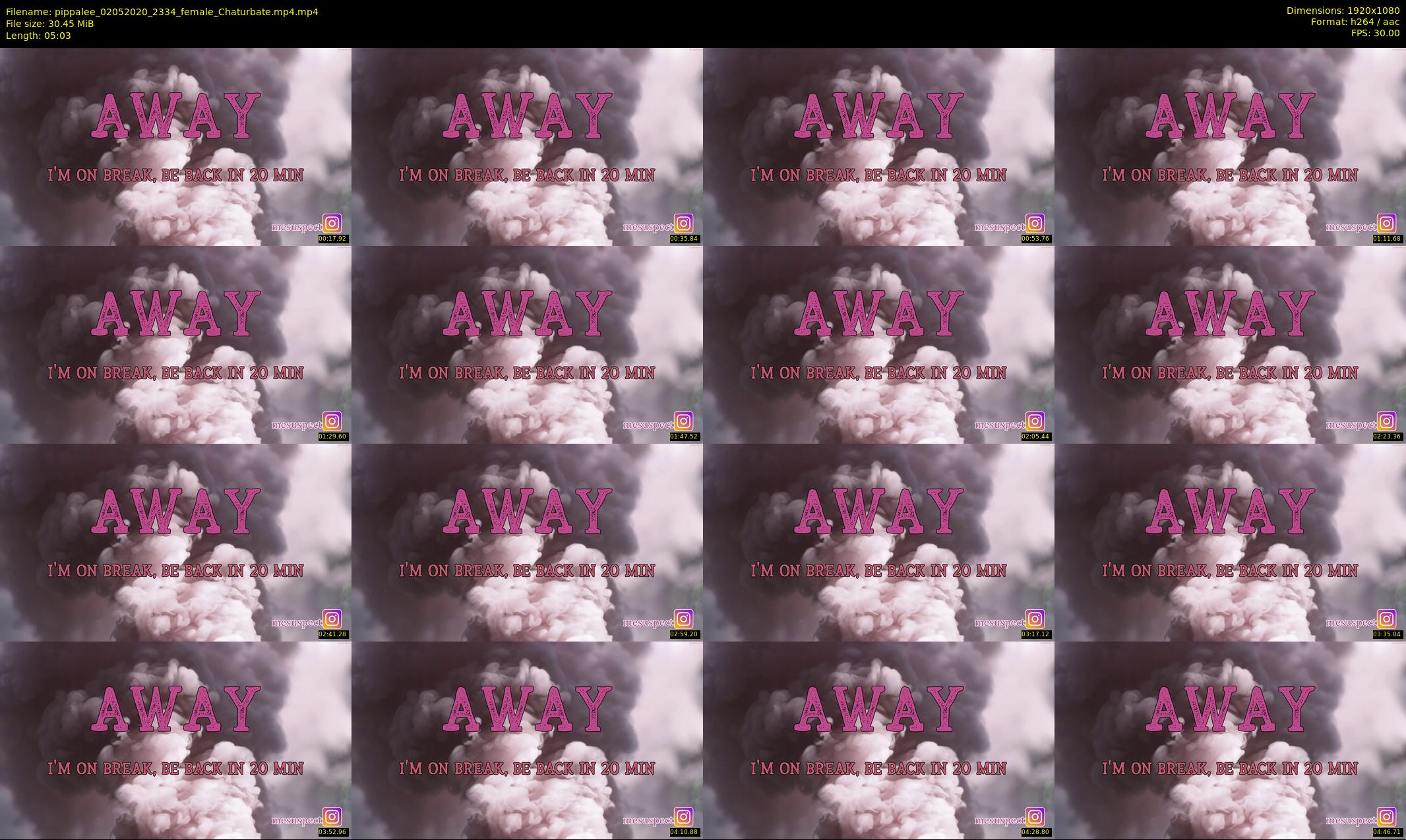 pippalee — 6 minute Chaturbate female cam show recording, 1080p, May 2, 2020